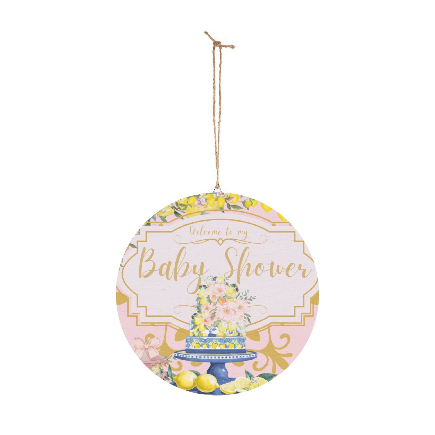 Baby Shower Wood Party Sign