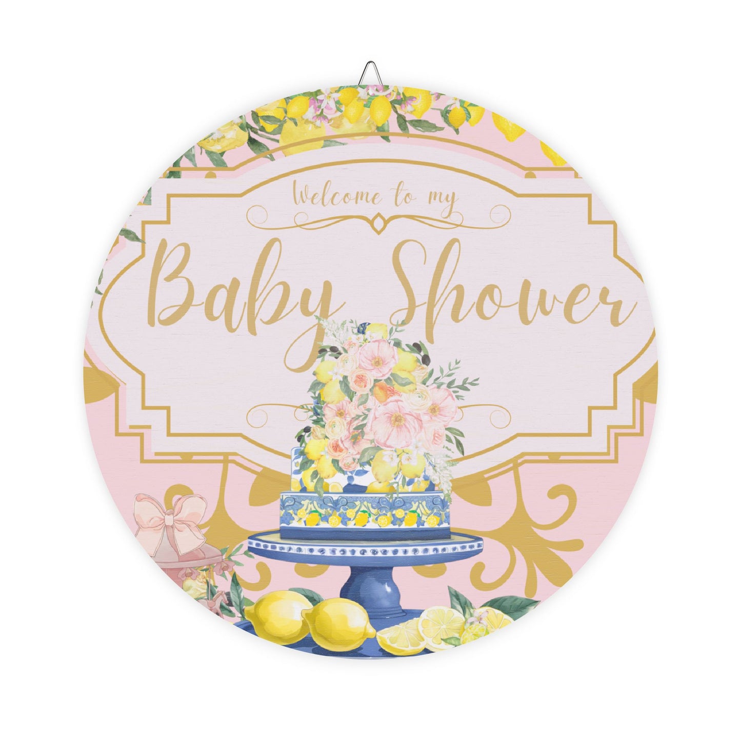 Baby Shower Wood Party Sign