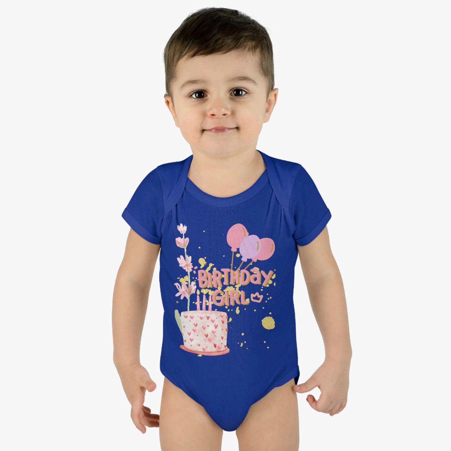 Birthday Girl Baby Rib Bodysuit