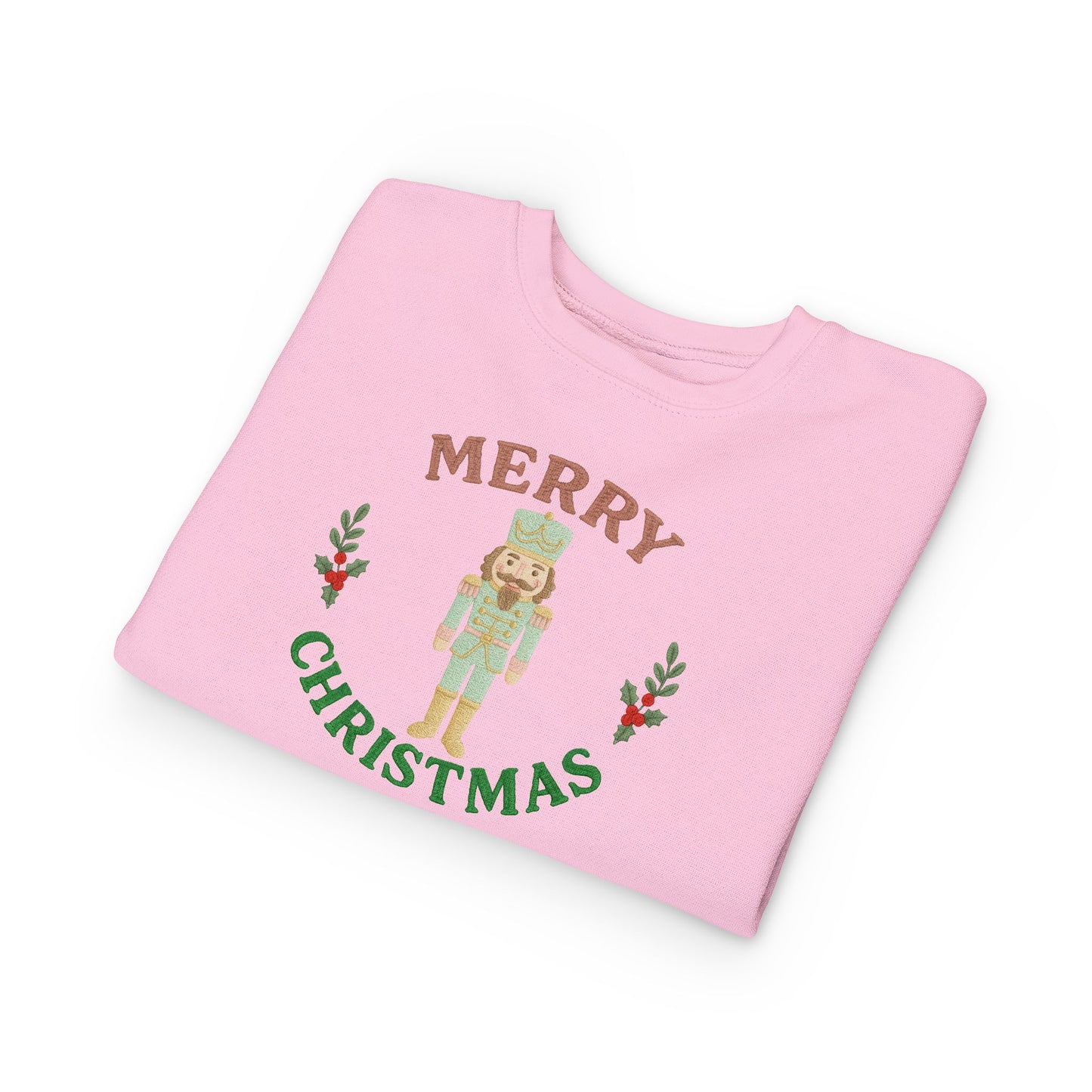 Toddler Sweatshirt — Merry Christmas Nutcracker Holiday Sweatshirt for Kids
