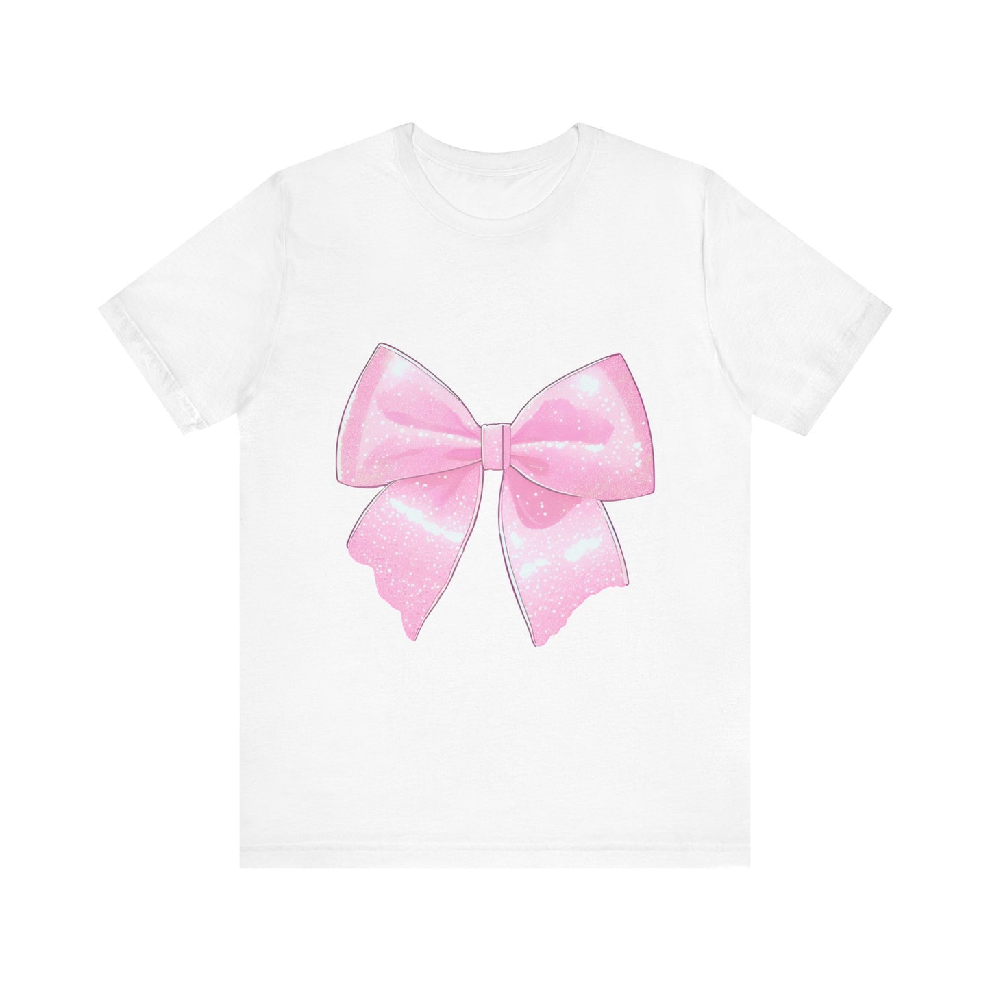 Pink Coquette Matching Bow Jersey Short Sleeve Tee