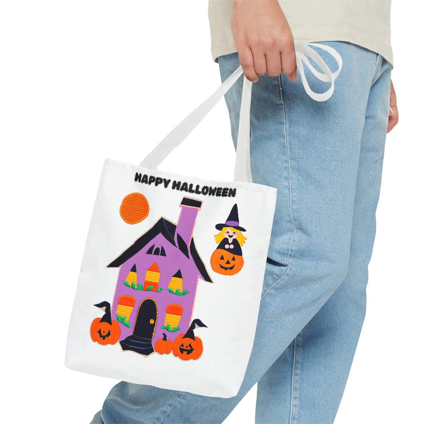 Halloween Haunted House Tote Bag