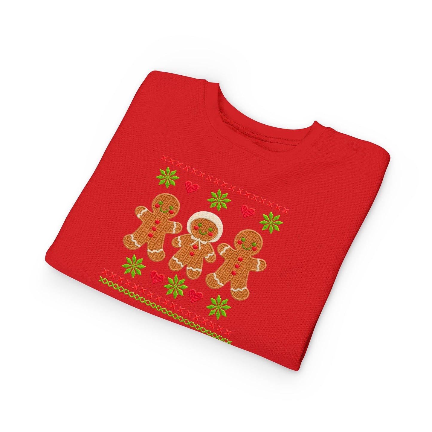 Toddler Sweatshirt - Cute Gingerbread Family Christmas Holiday Crewneck