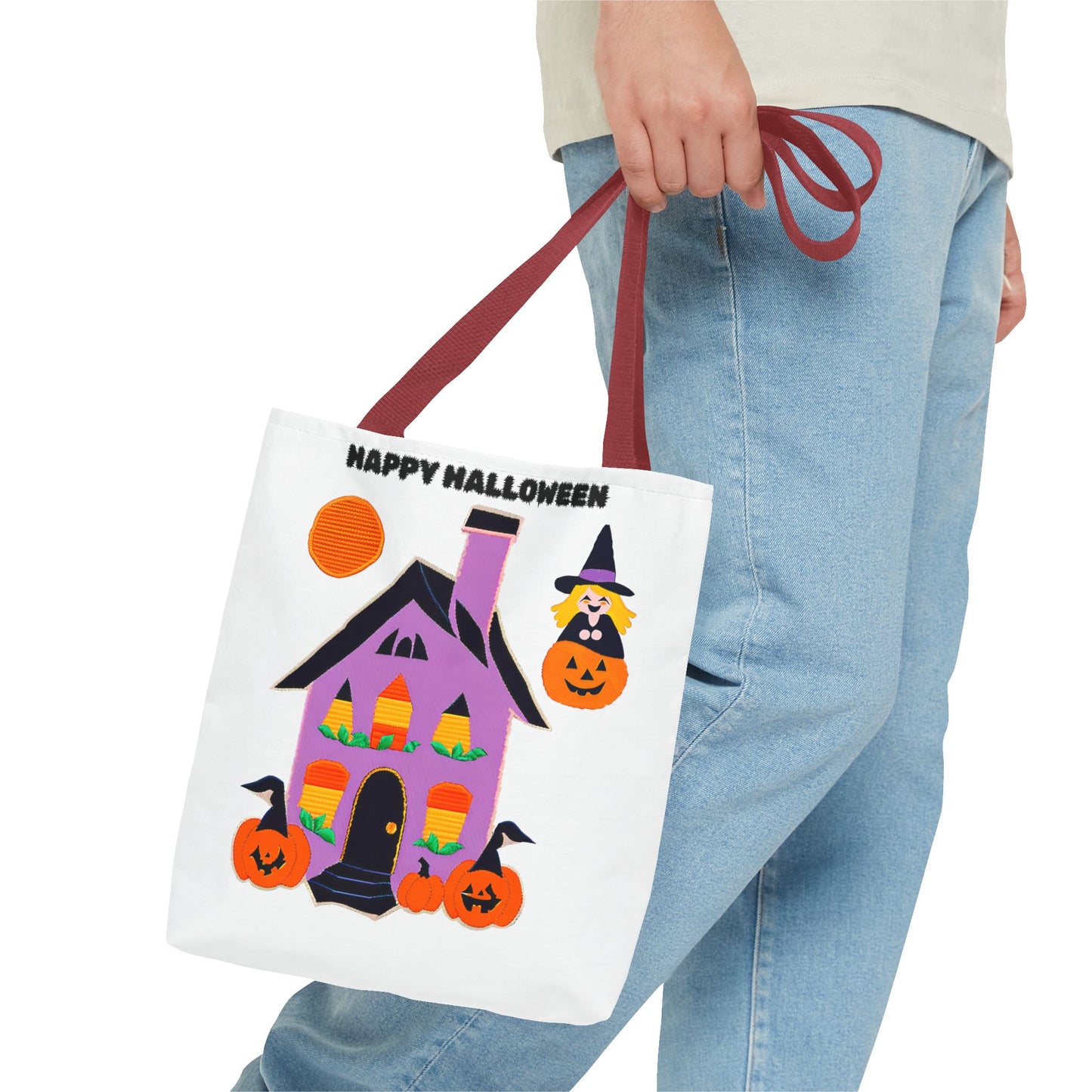 Halloween Haunted House Tote Bag
