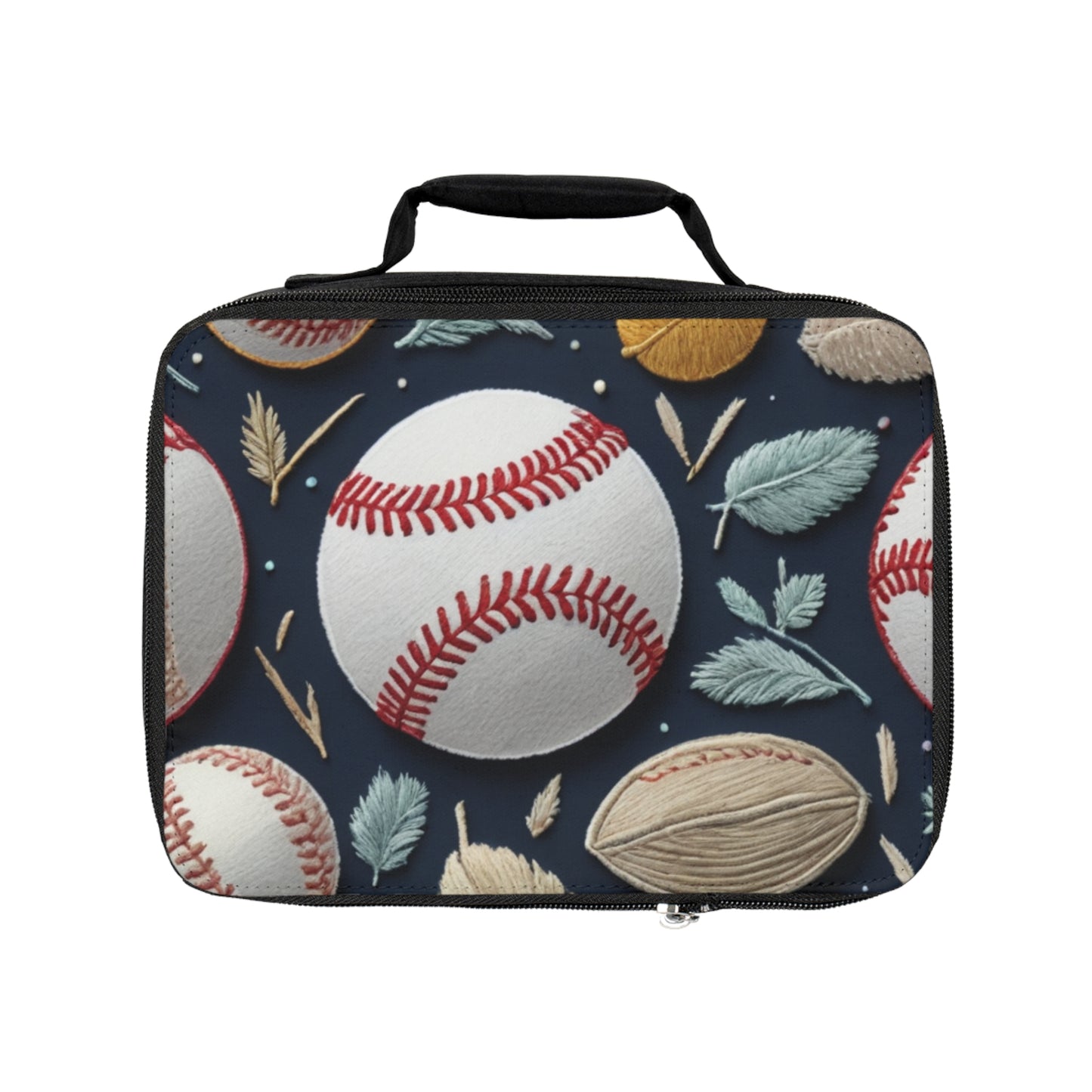 Baseball Balls Insulated Lunch Bag