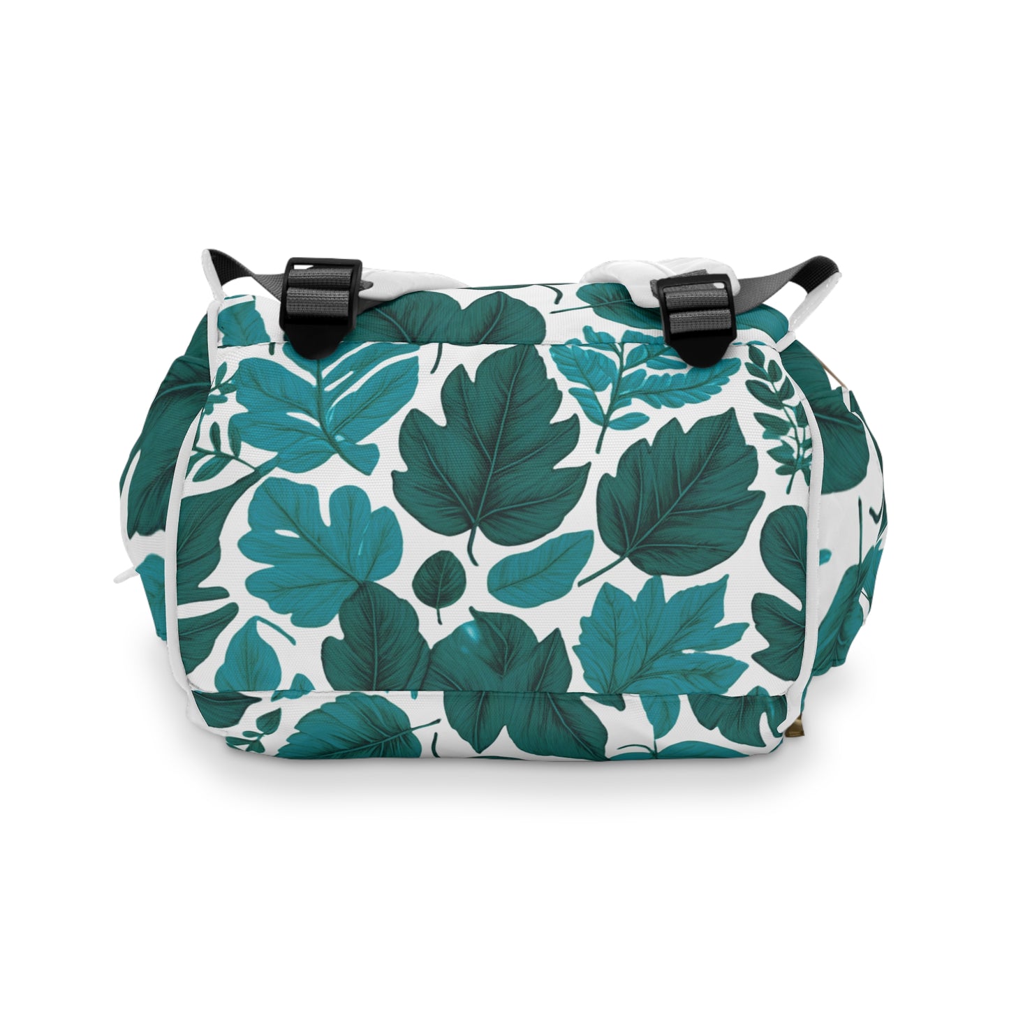 Blue Leaves Multifunctional Diaper Backpack