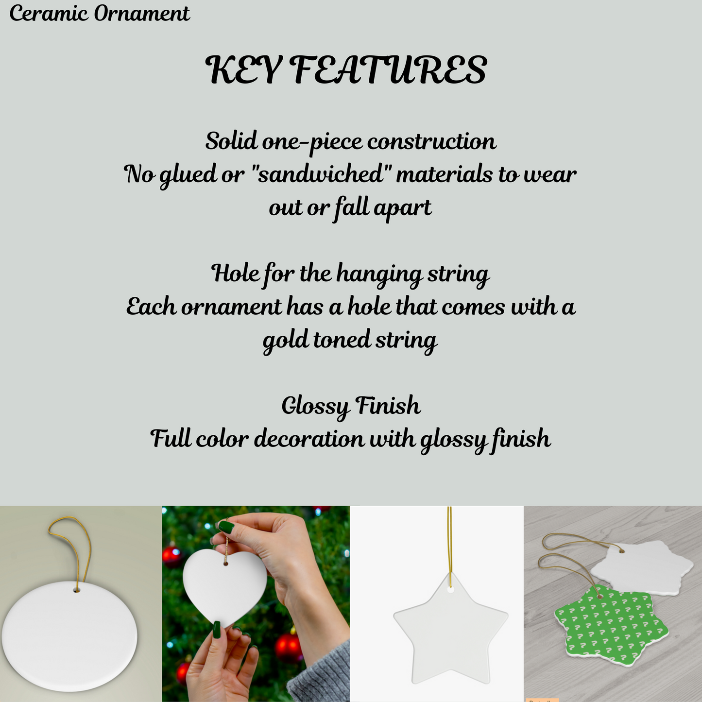 Ceramic Ornament - First Thanksgiving Decoration