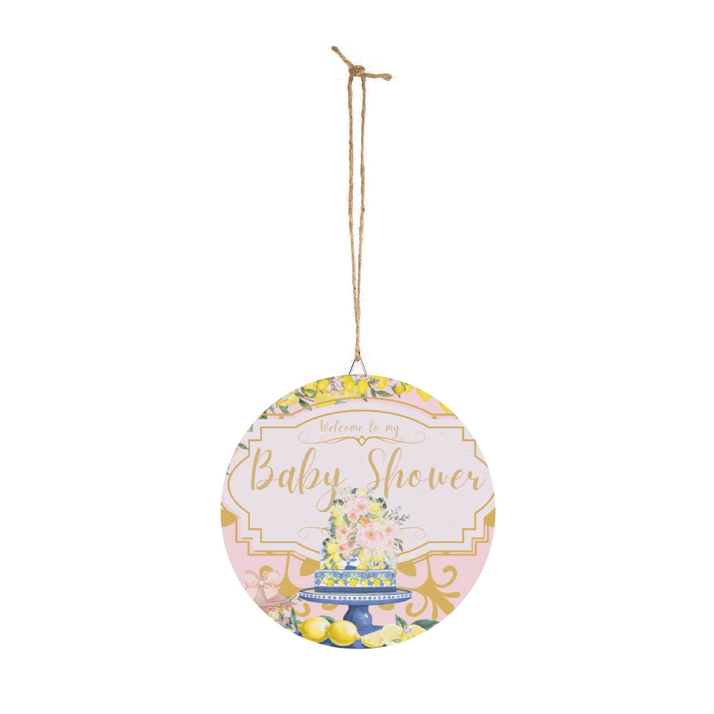 Baby Shower Wood Party Sign
