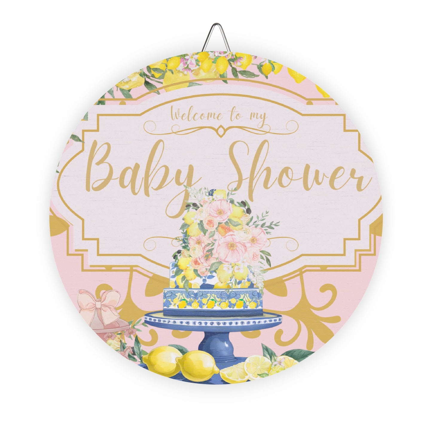 Baby Shower Wood Party Sign
