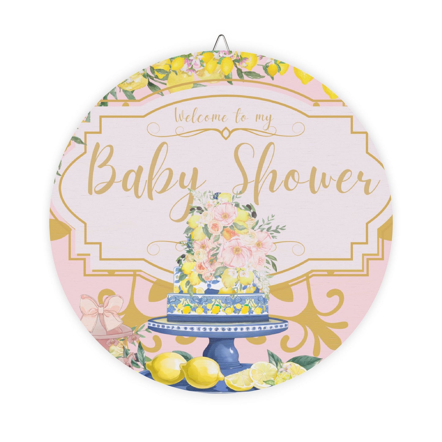 Baby Shower Wood Party Sign