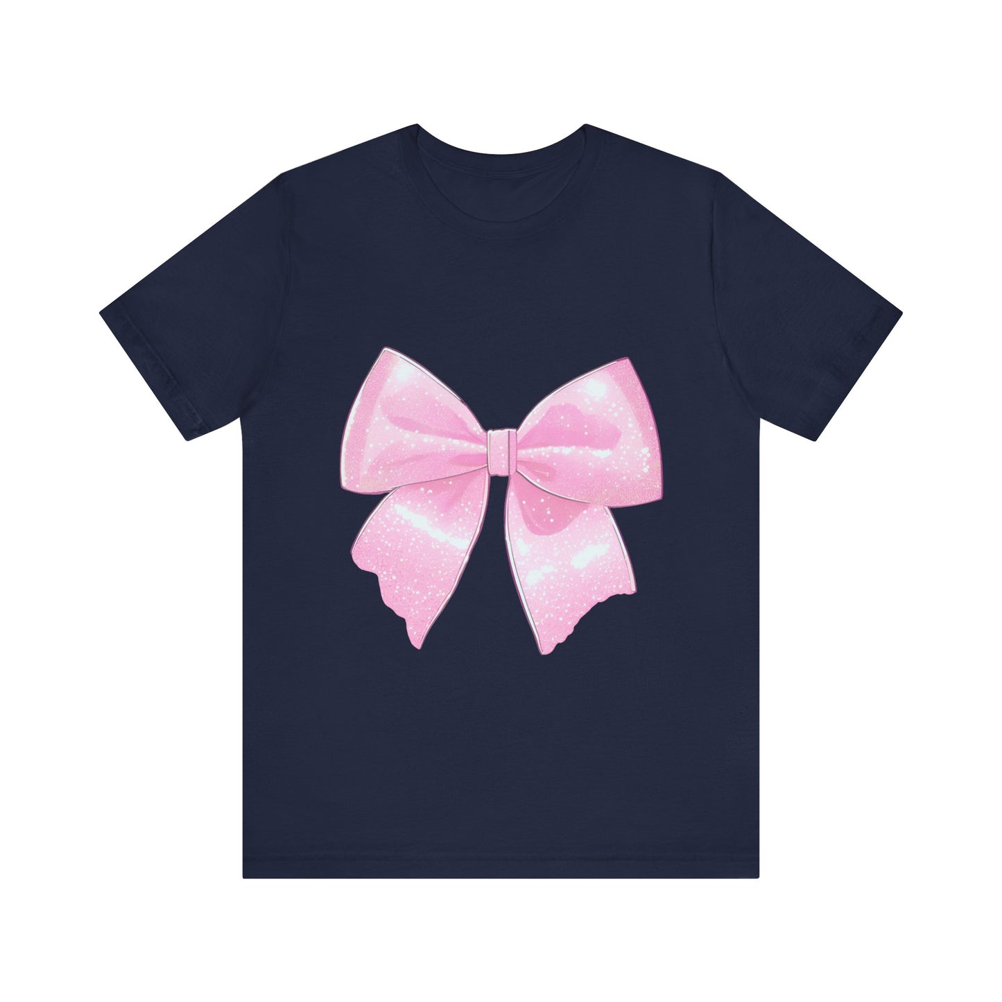 Pink Coquette Matching Bow Jersey Short Sleeve Tee