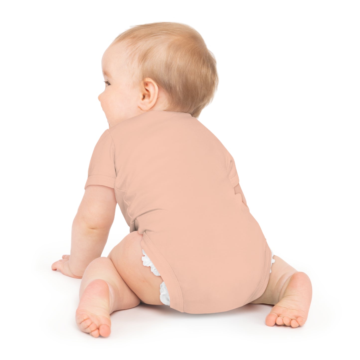 Blue Elephant Baby Short Sleeve Bodysuit