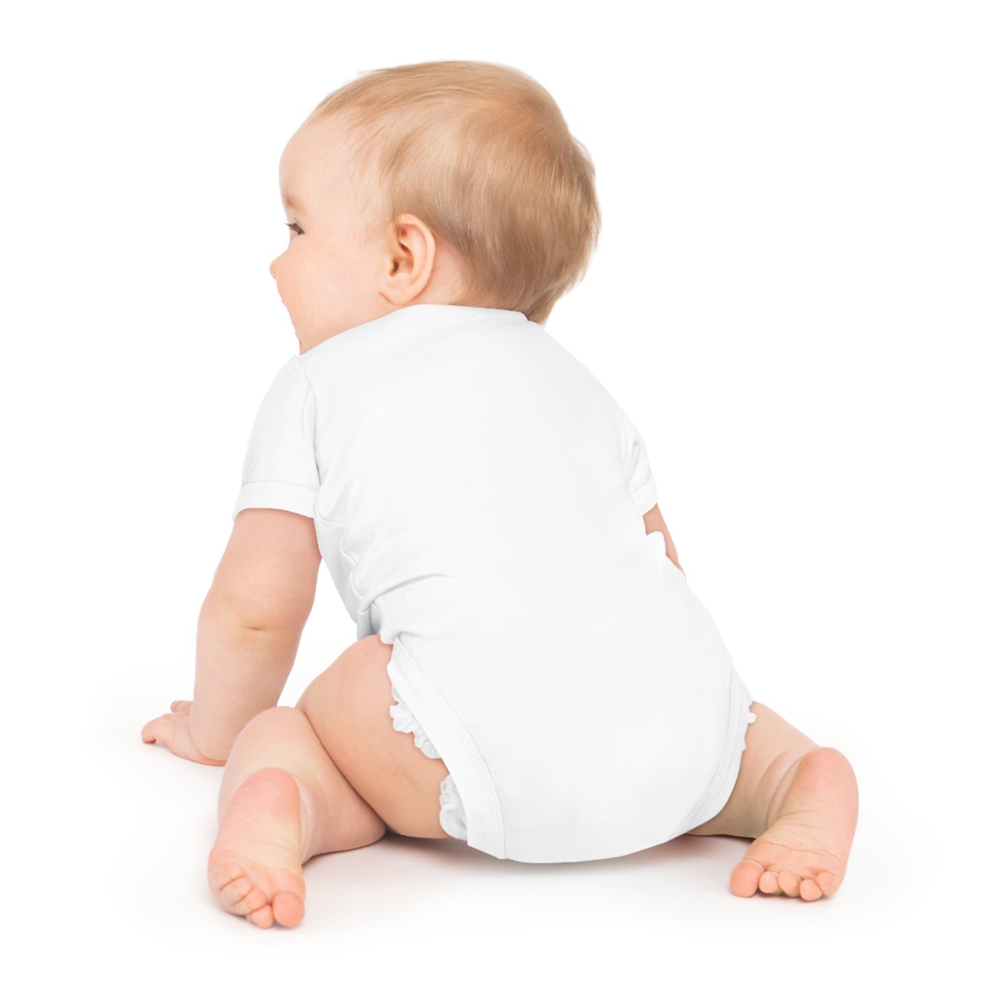 Blue Elephant Baby Short Sleeve Bodysuit