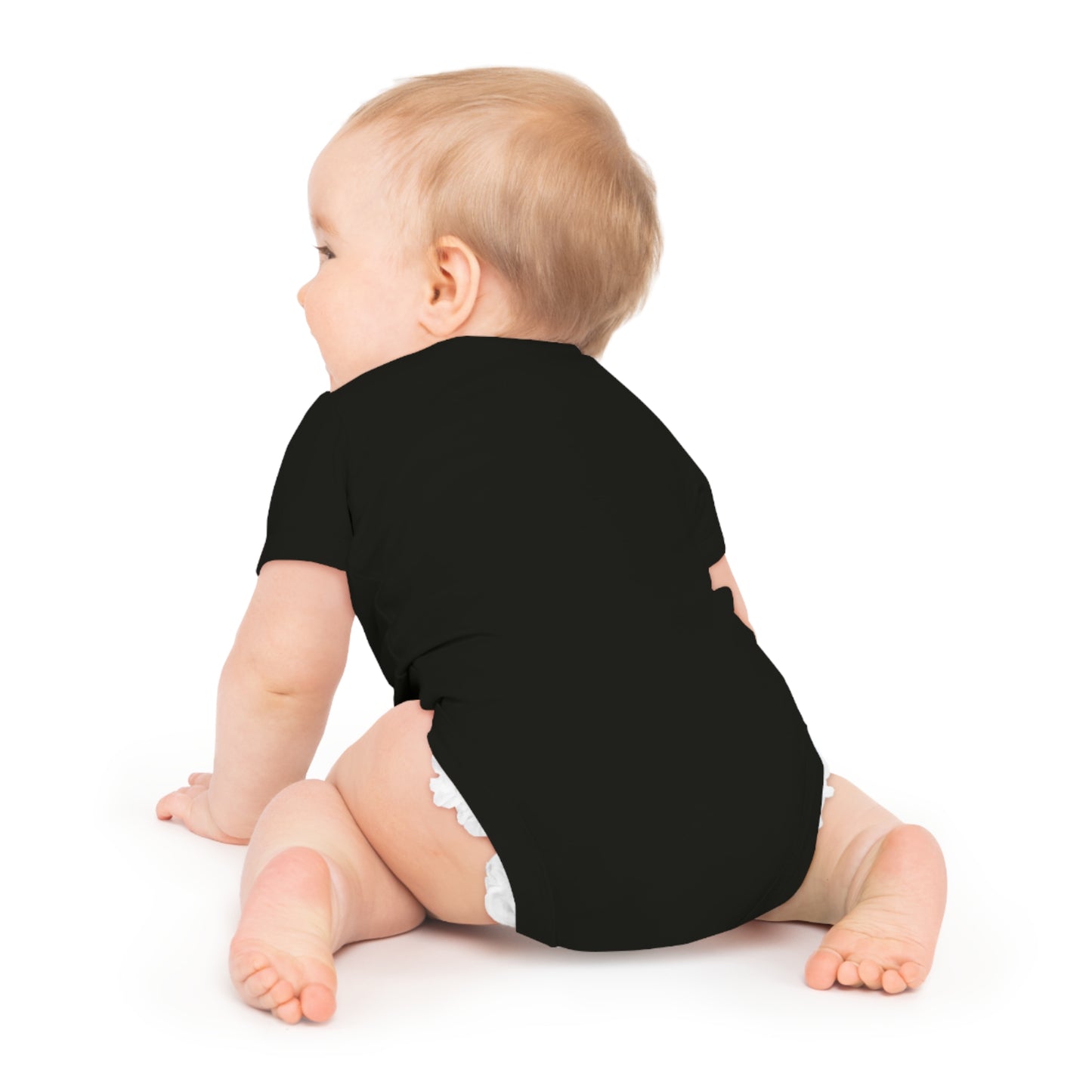 Blue Elephant Baby Short Sleeve Bodysuit