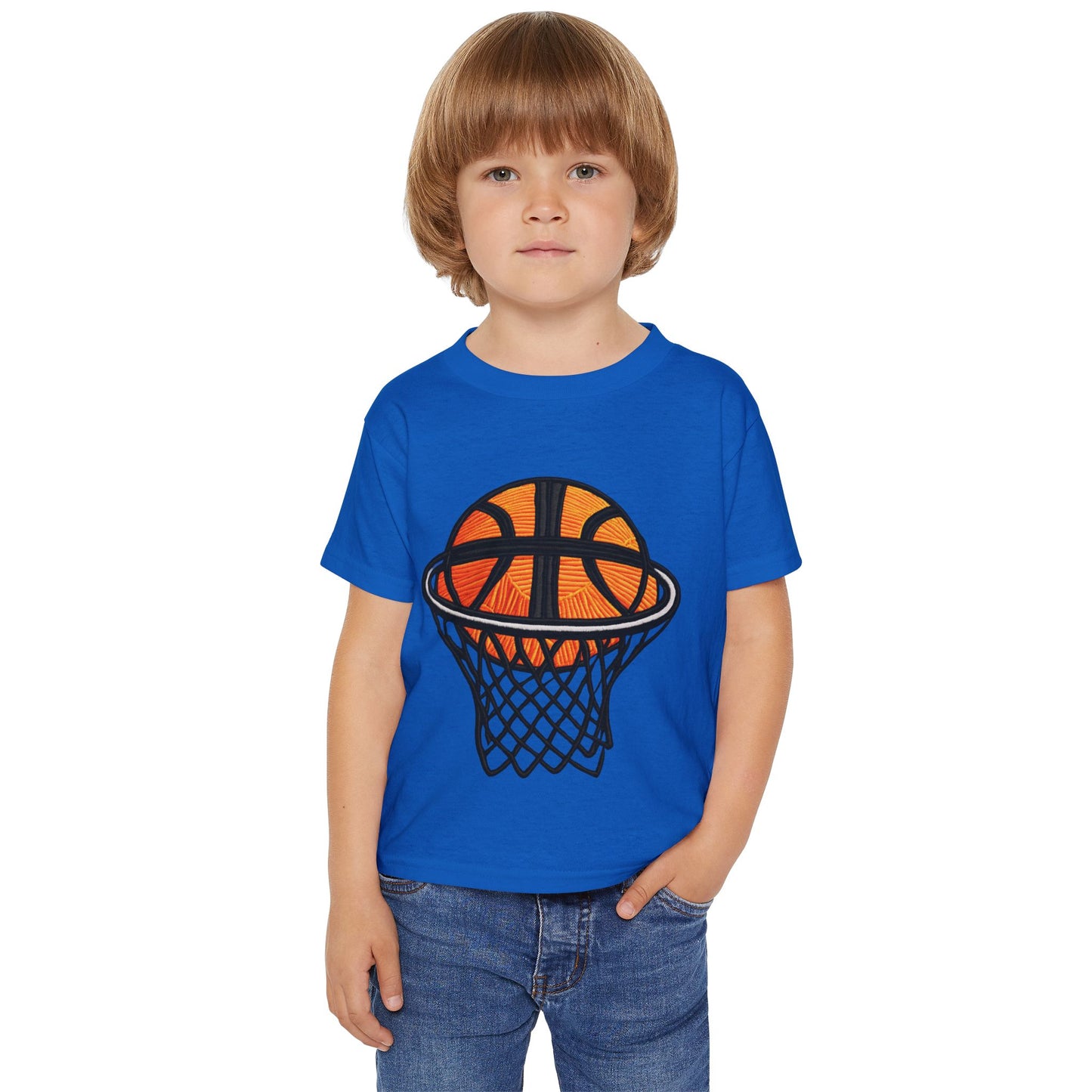 Basketball Heavy Cotton Toddler T-shirt
