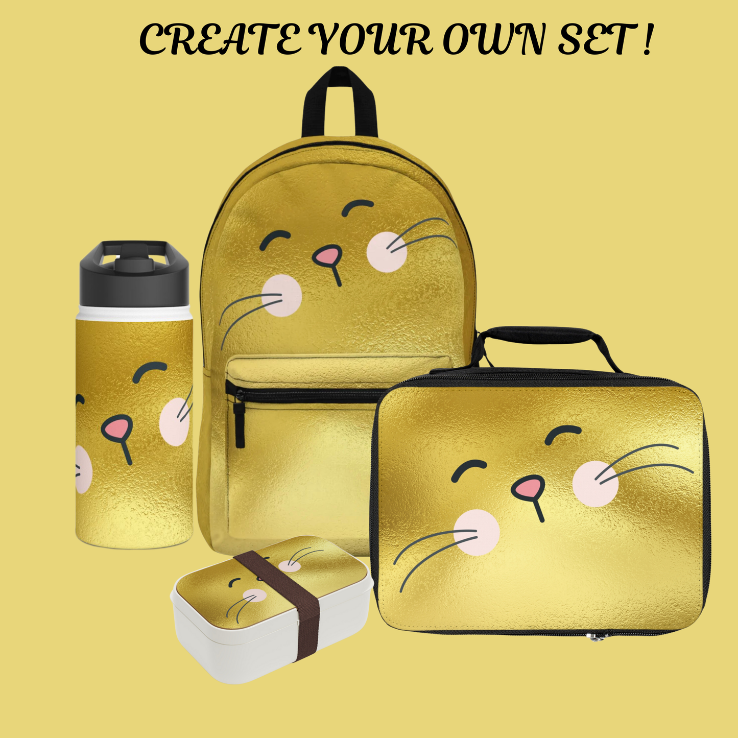 Golden Bunny Lunch Box