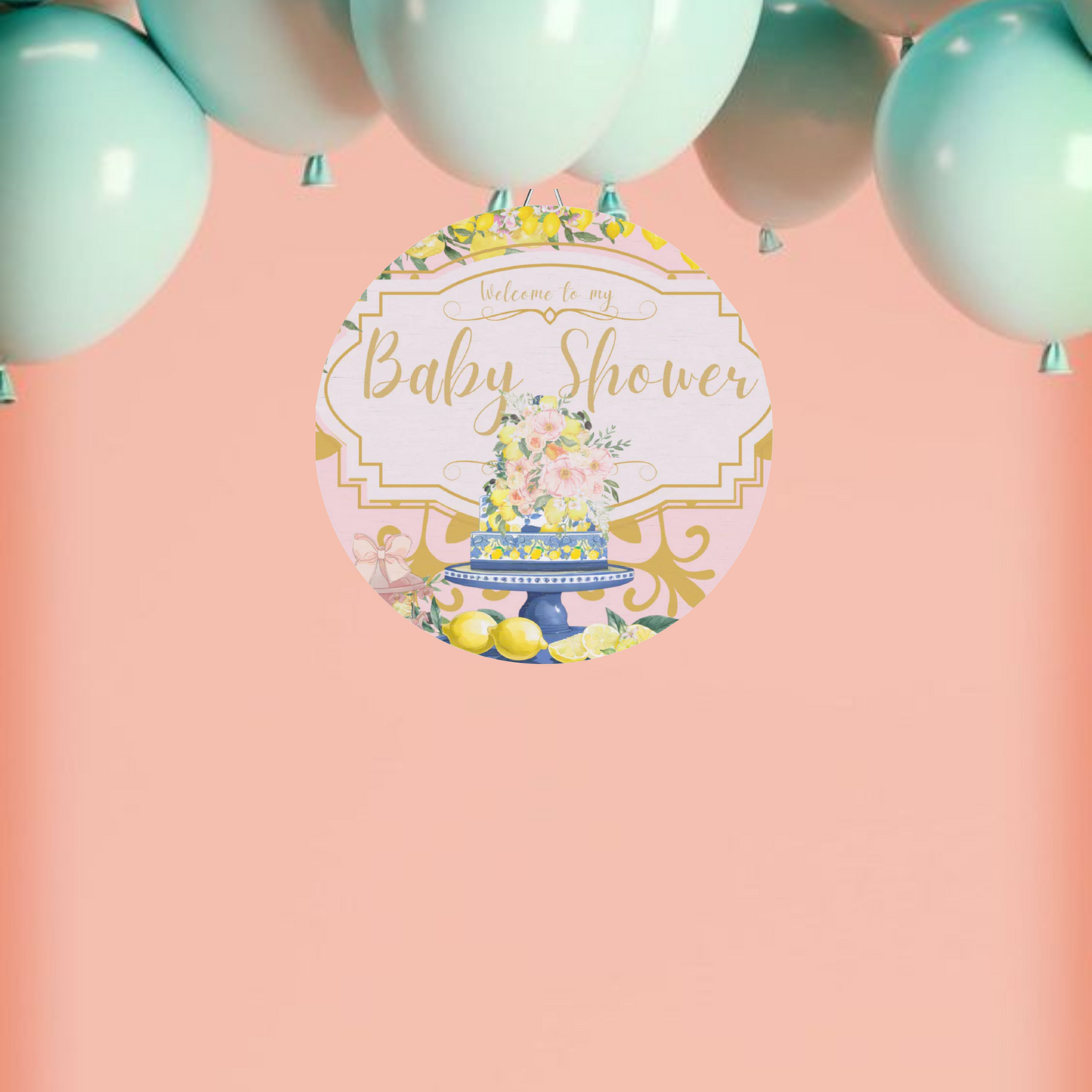 Baby Shower Wood Party Sign
