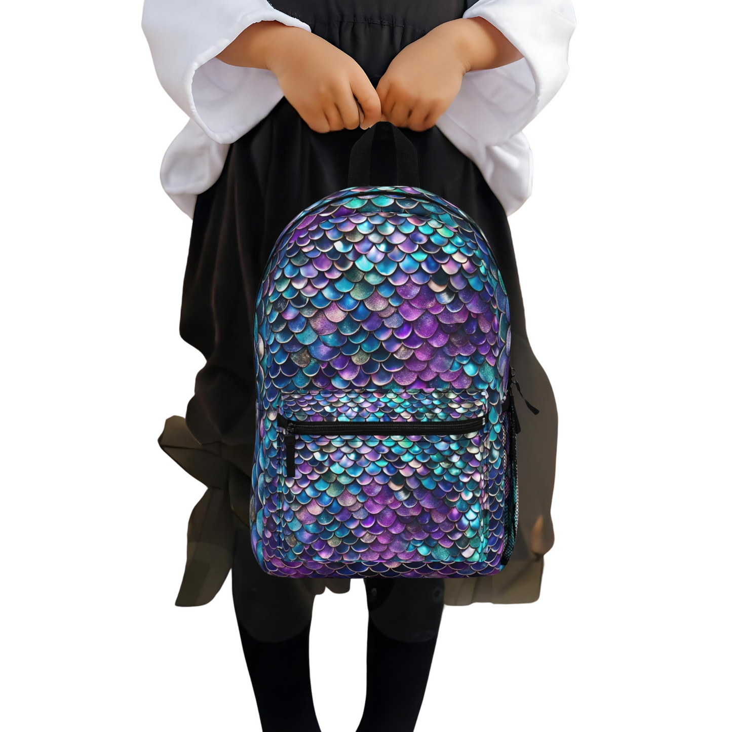 Lavender/ Aquamarine Mermaid Scallops Backpack