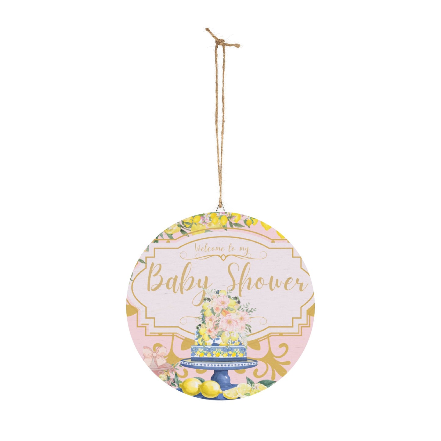 Baby Shower Wood Party Sign
