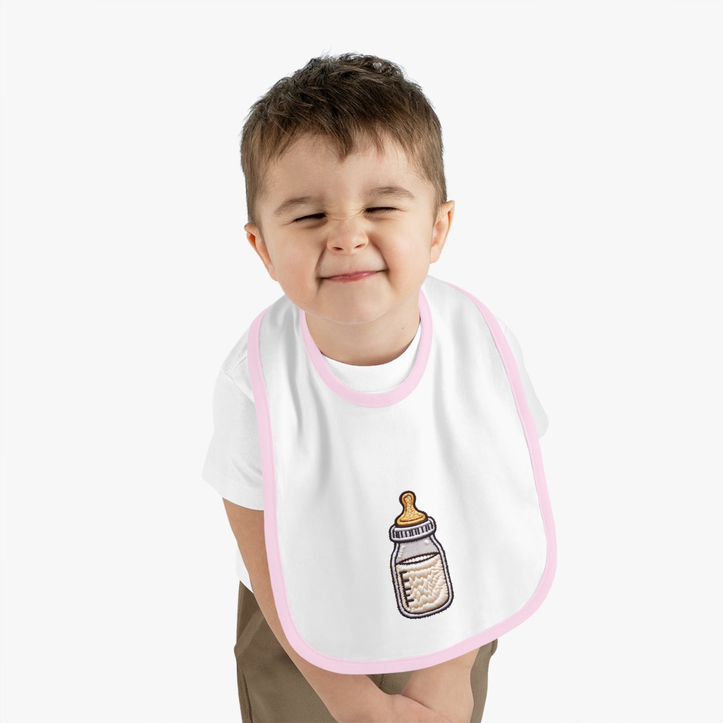 Baby Milk Bottlle Jersey Bib
