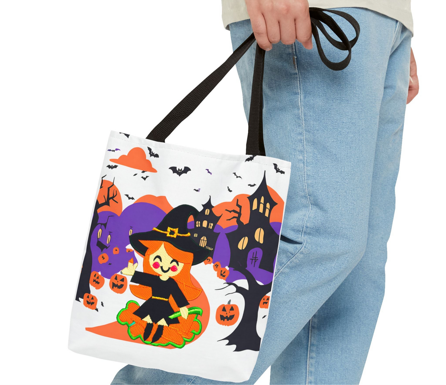 Haunted Houses Halloween Tote Bag