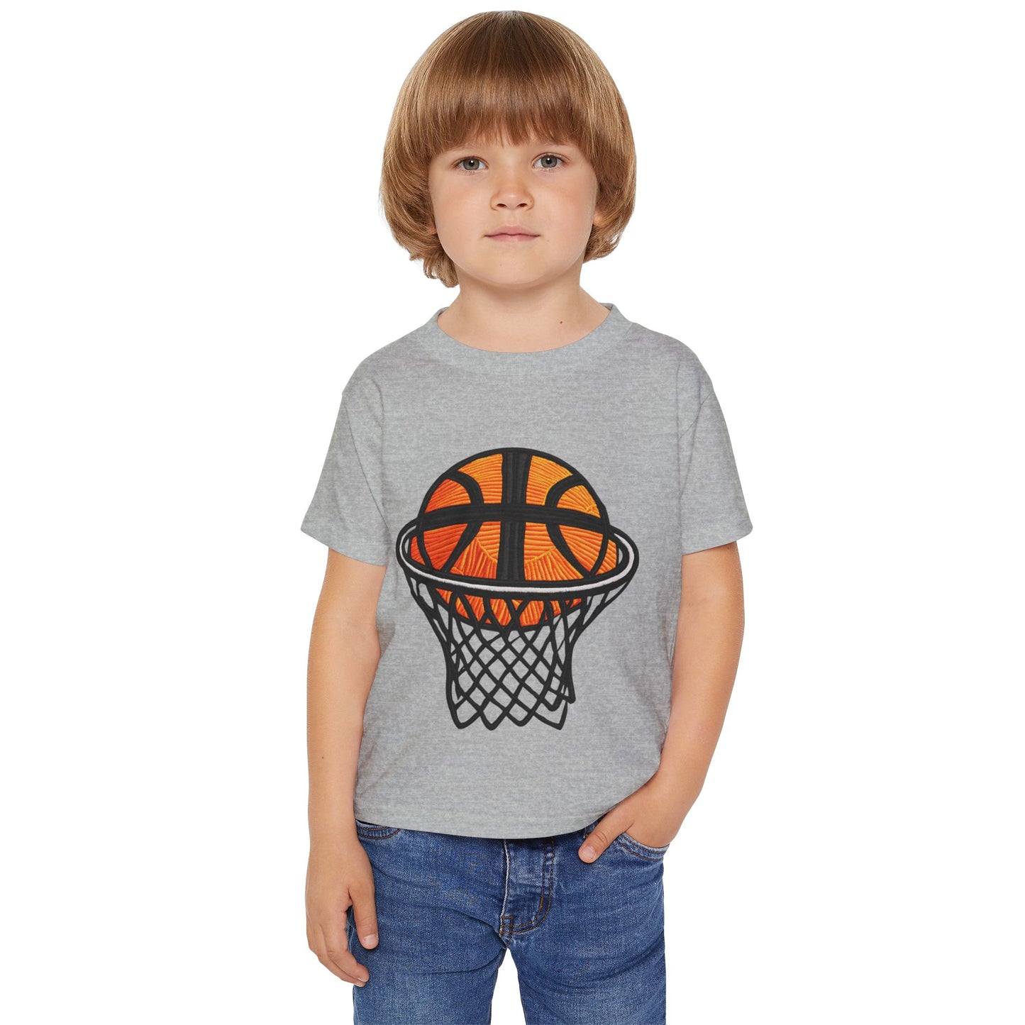 Basketball Heavy Cotton Toddler T-shirt