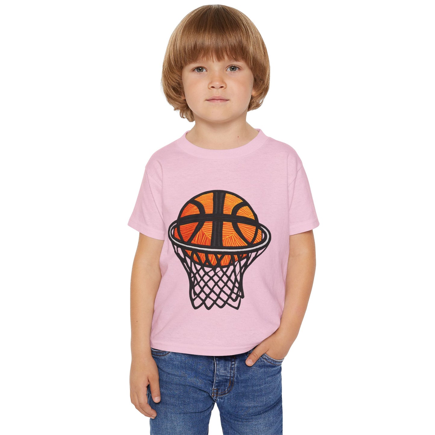 Basketball Heavy Cotton Toddler T-shirt