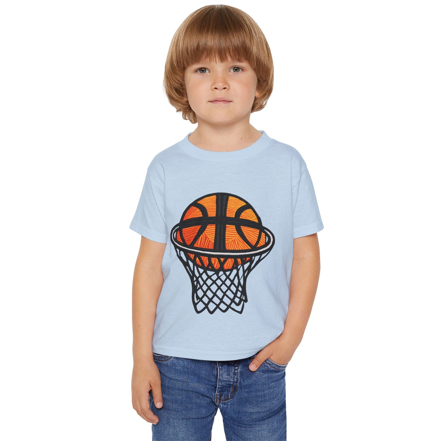 Basketball Heavy Cotton Toddler T-shirt