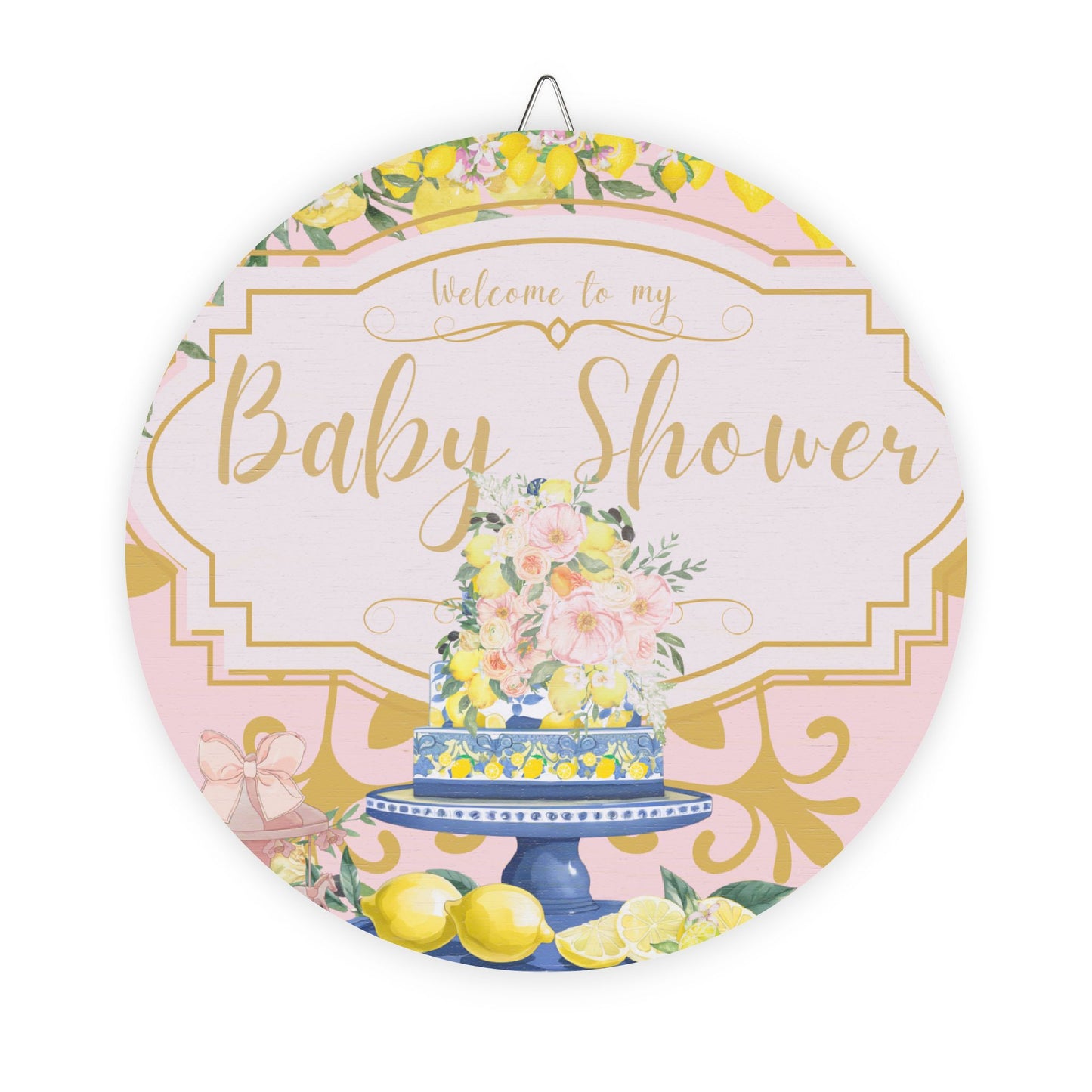 Baby Shower Wood Party Sign
