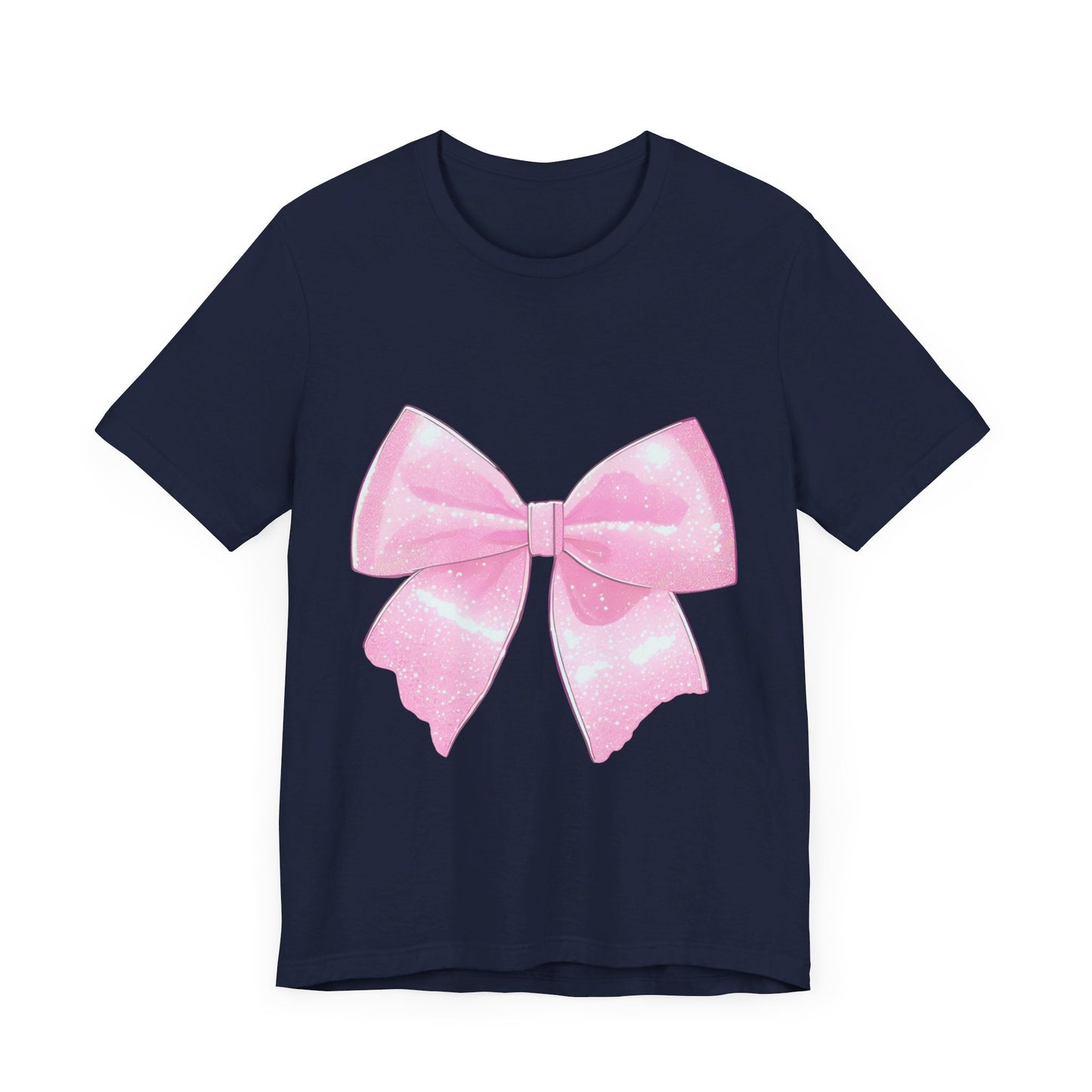 Pink Coquette Matching Bow Jersey Short Sleeve Tee