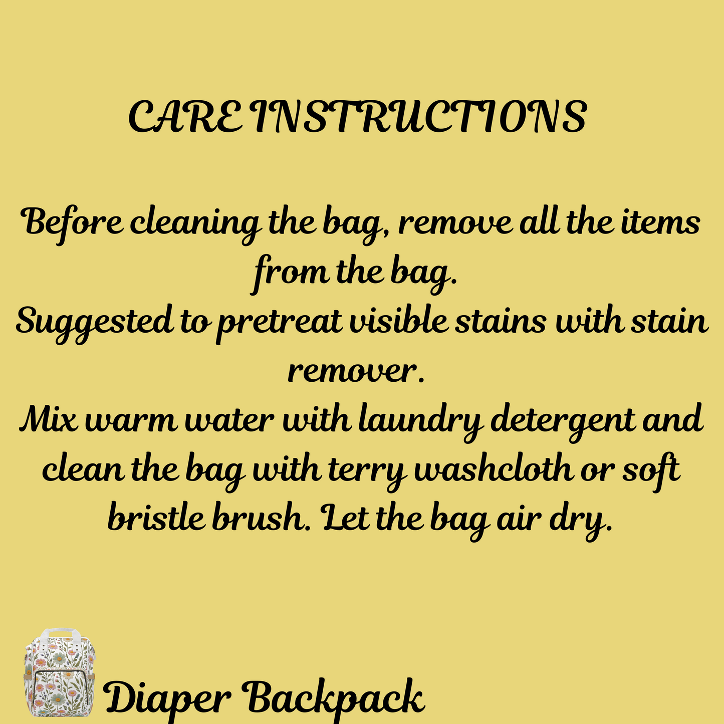 Blue Leaves Multifunctional Diaper Backpack