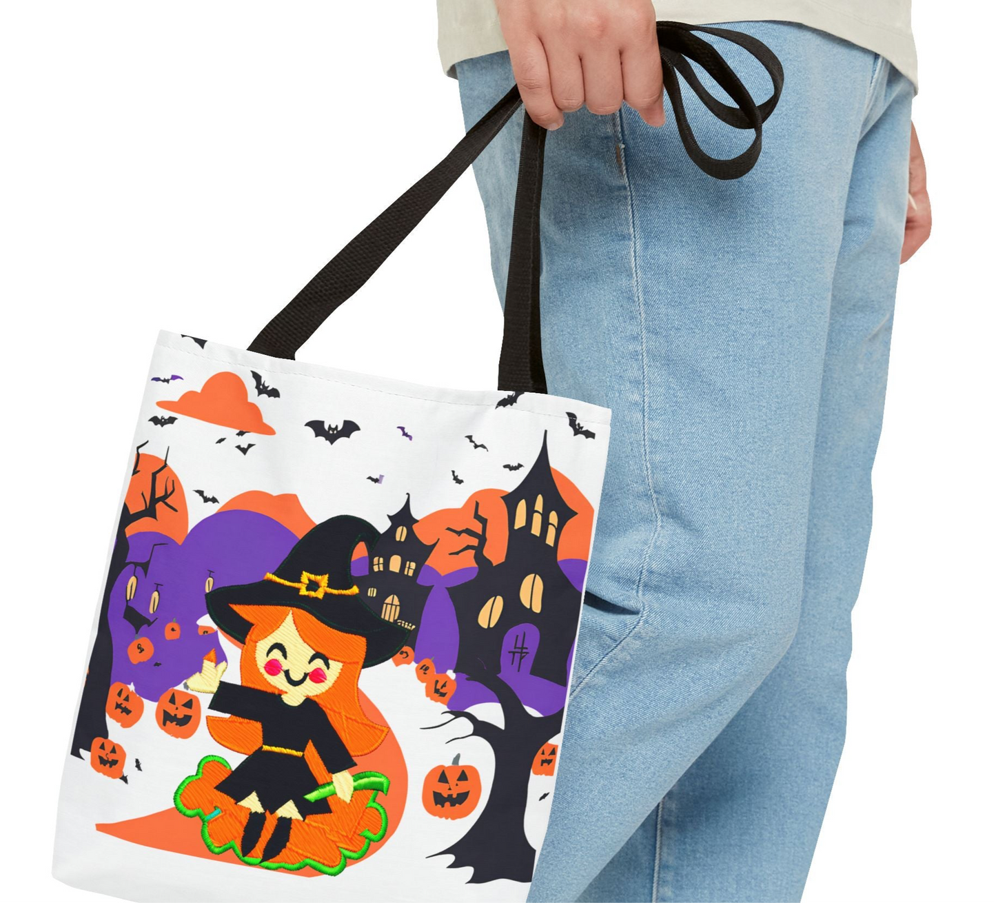 Haunted Houses Halloween Tote Bag