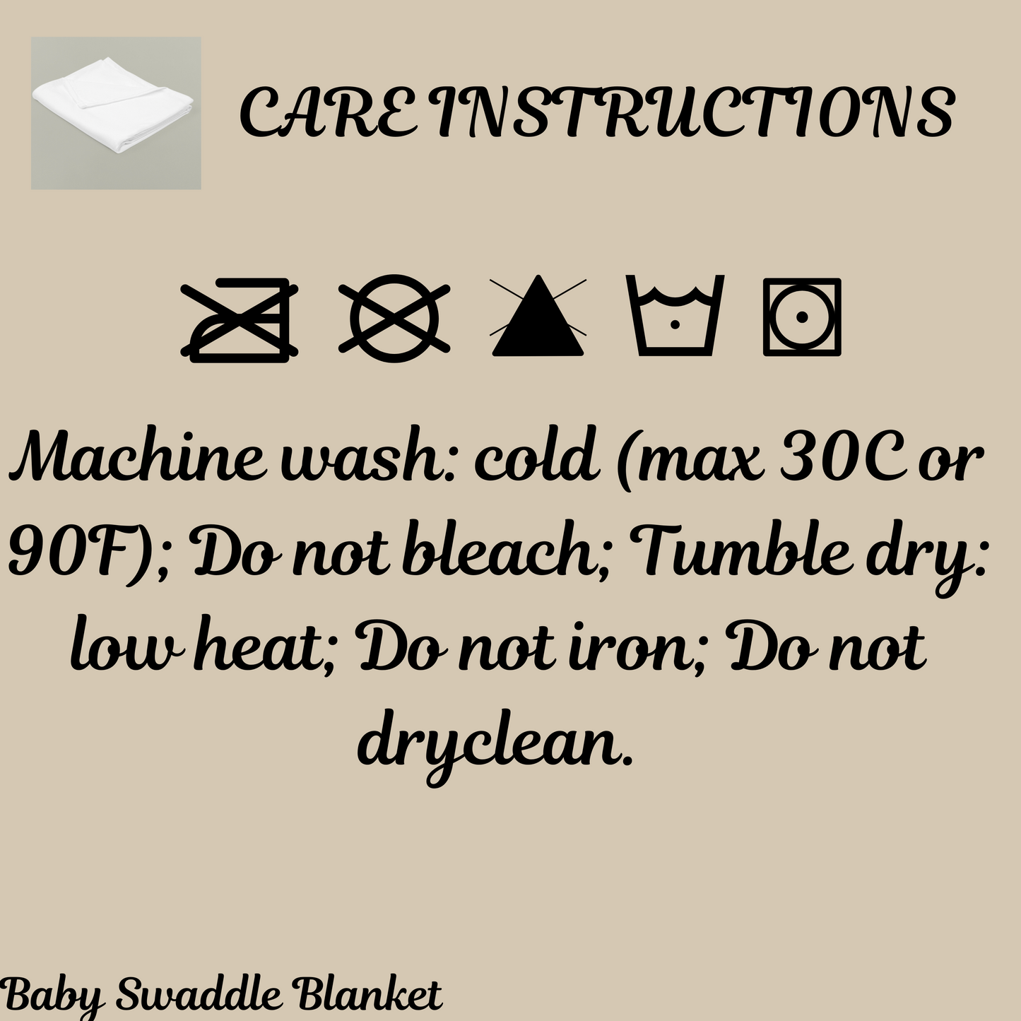 Blue Baby Swaddle Blanket