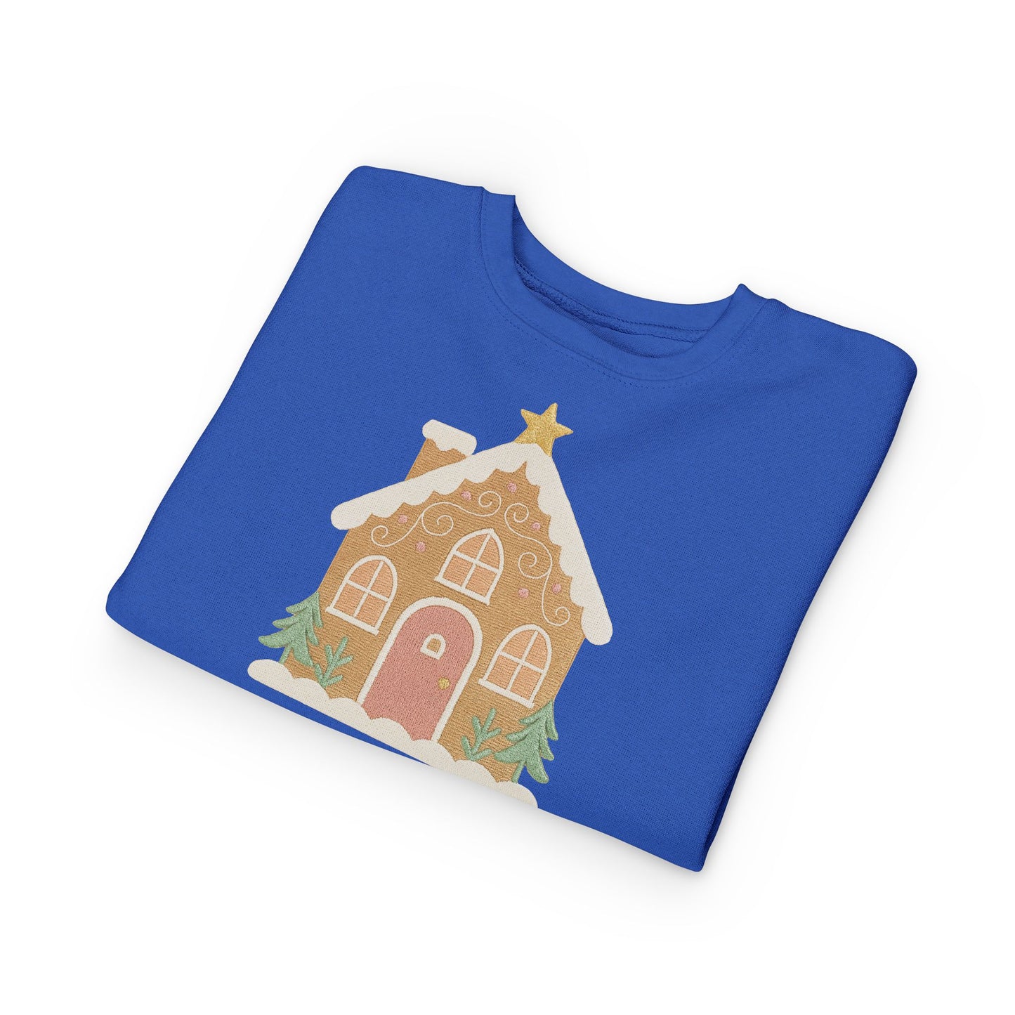 Toddler Sweatshirt - Cute Gingerbread House Christmas Pullover for Kids