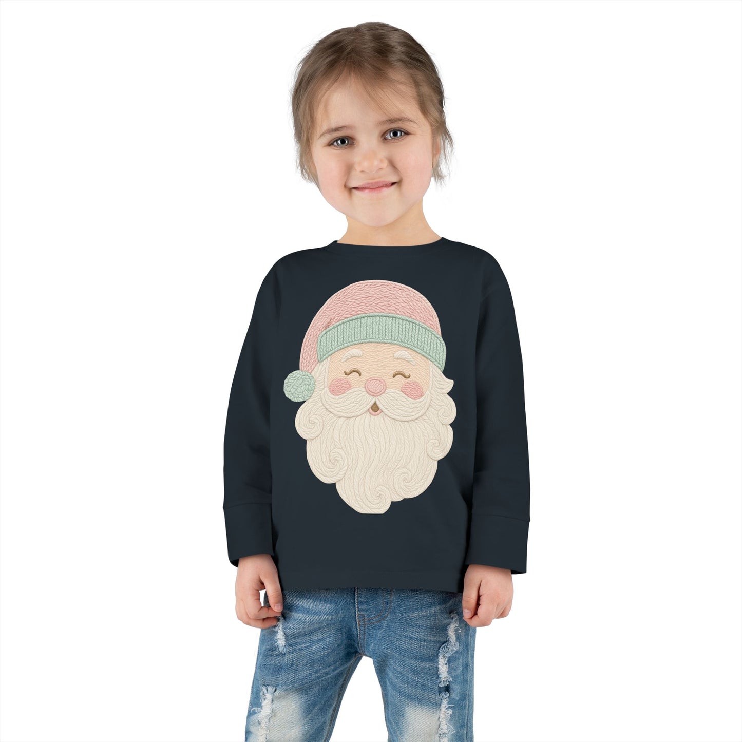 Toddler Christmas Santa Long Sleeve Tee