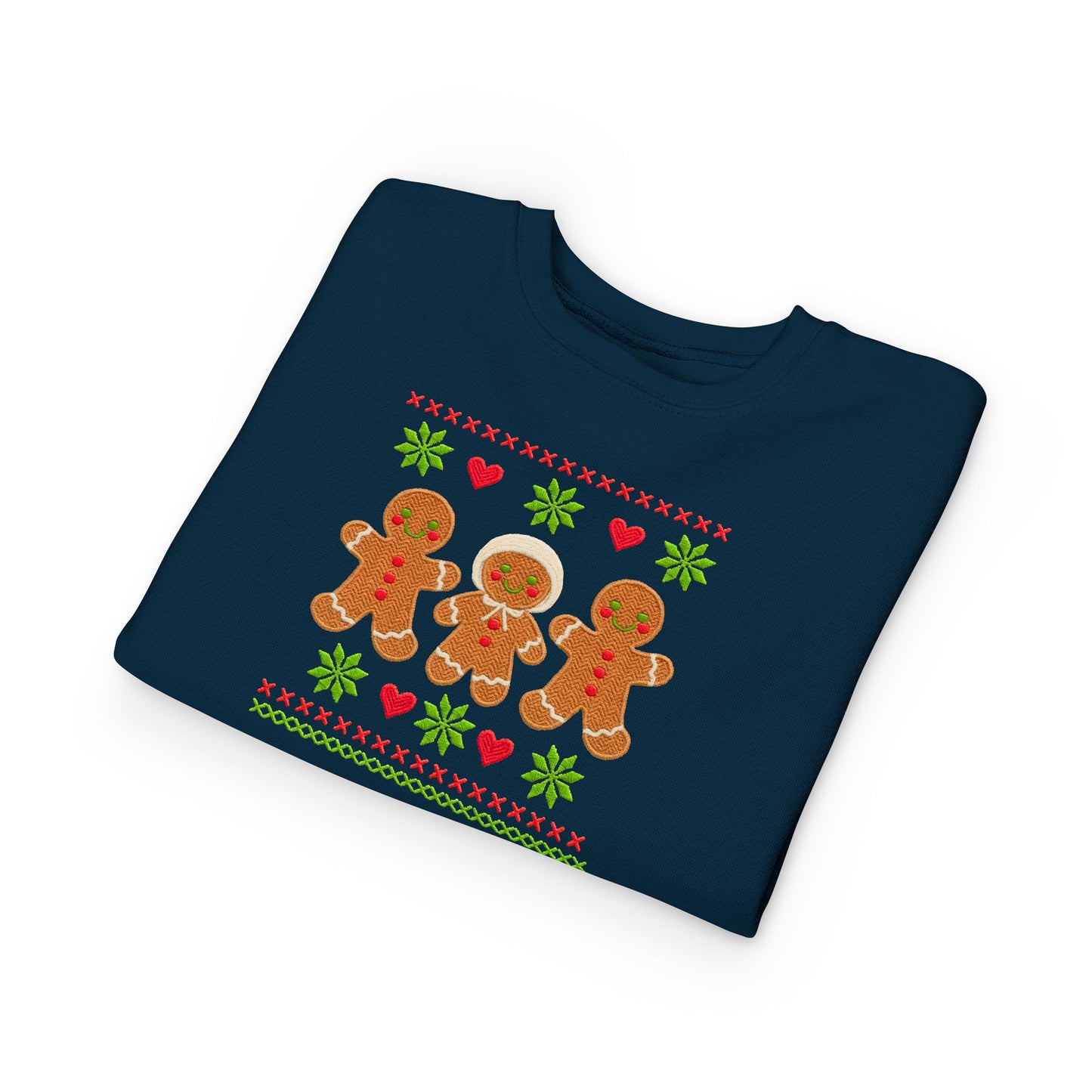 Toddler Sweatshirt - Cute Gingerbread Family Christmas Holiday Crewneck