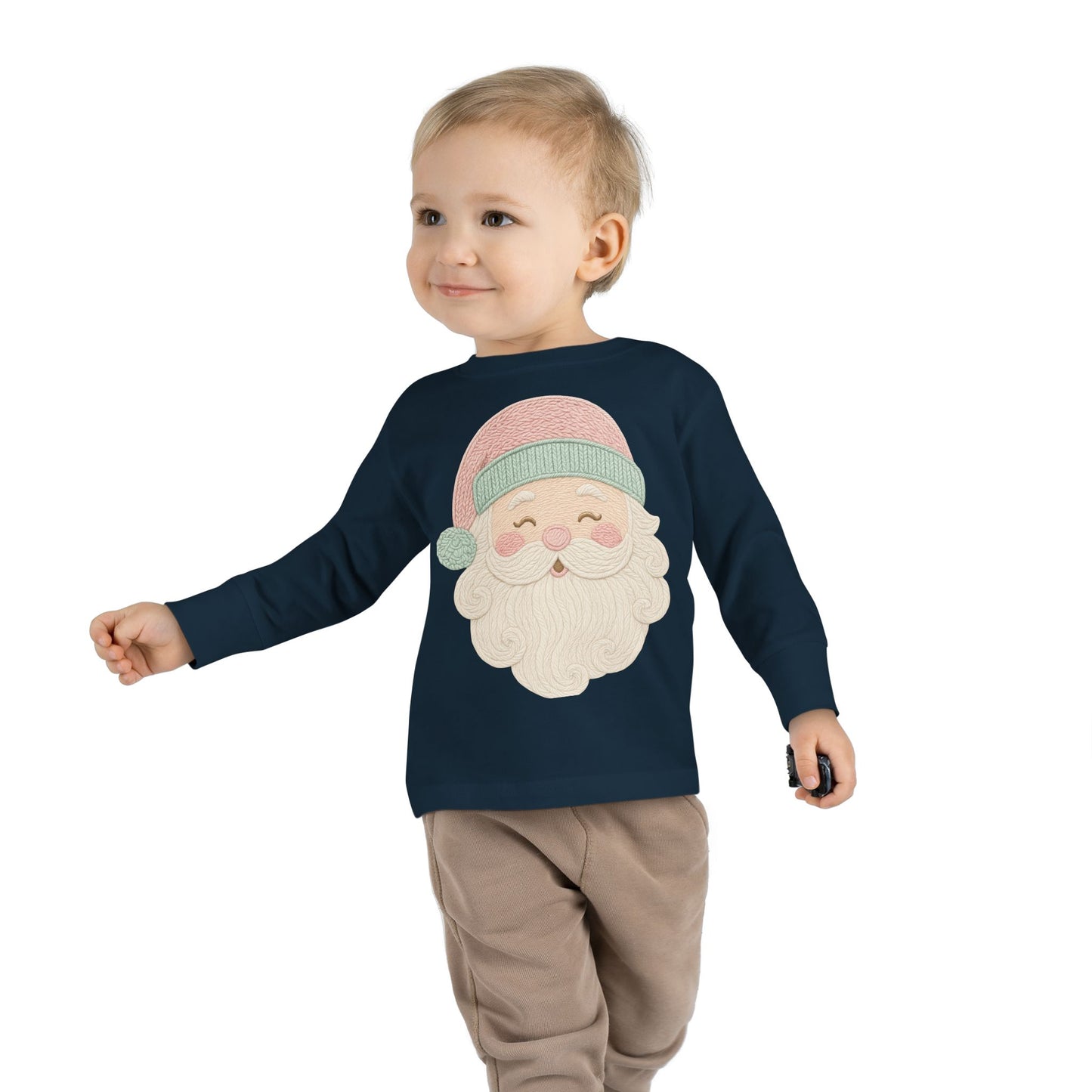 Toddler Christmas Santa Long Sleeve Tee