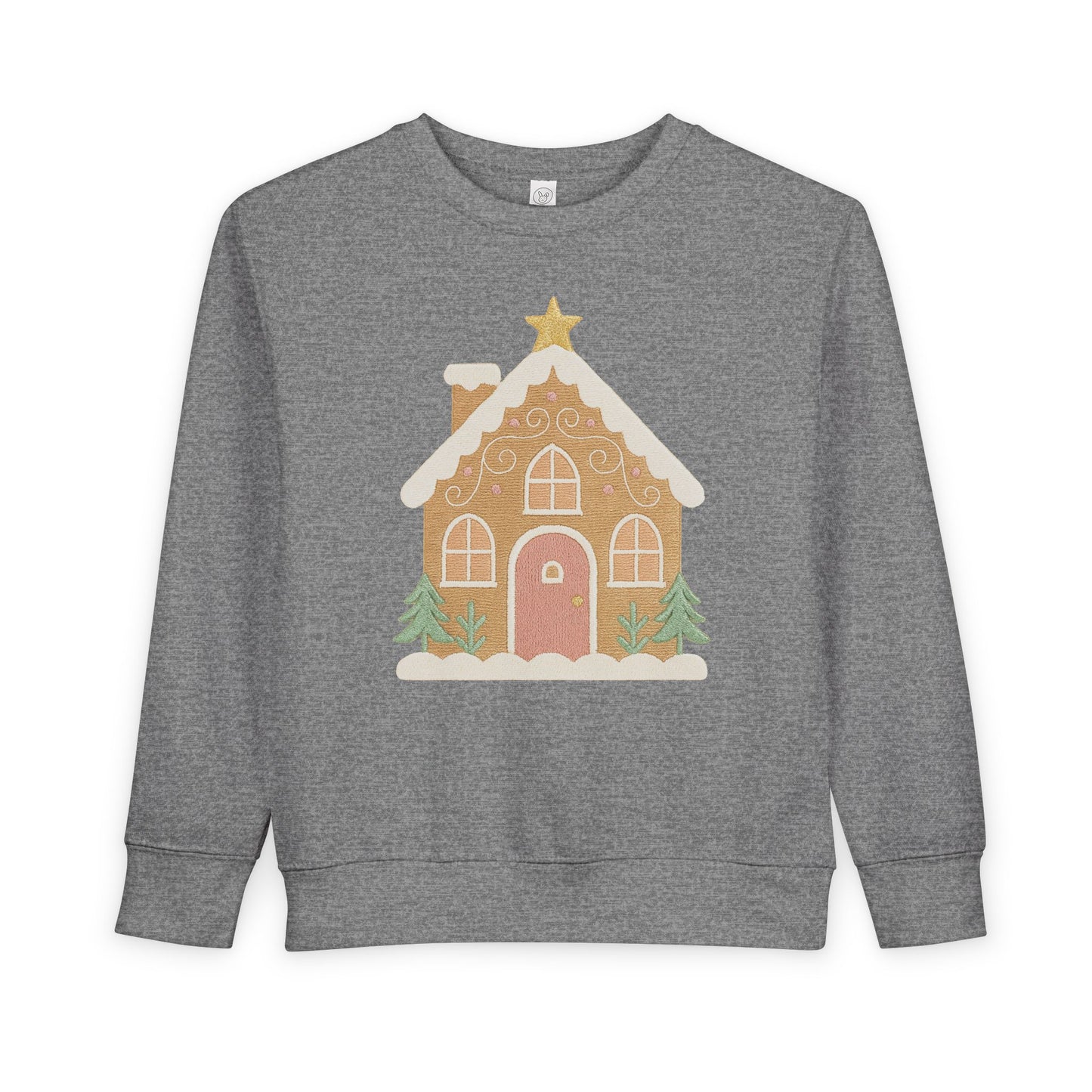 Toddler Sweatshirt - Cute Gingerbread House Christmas Pullover for Kids