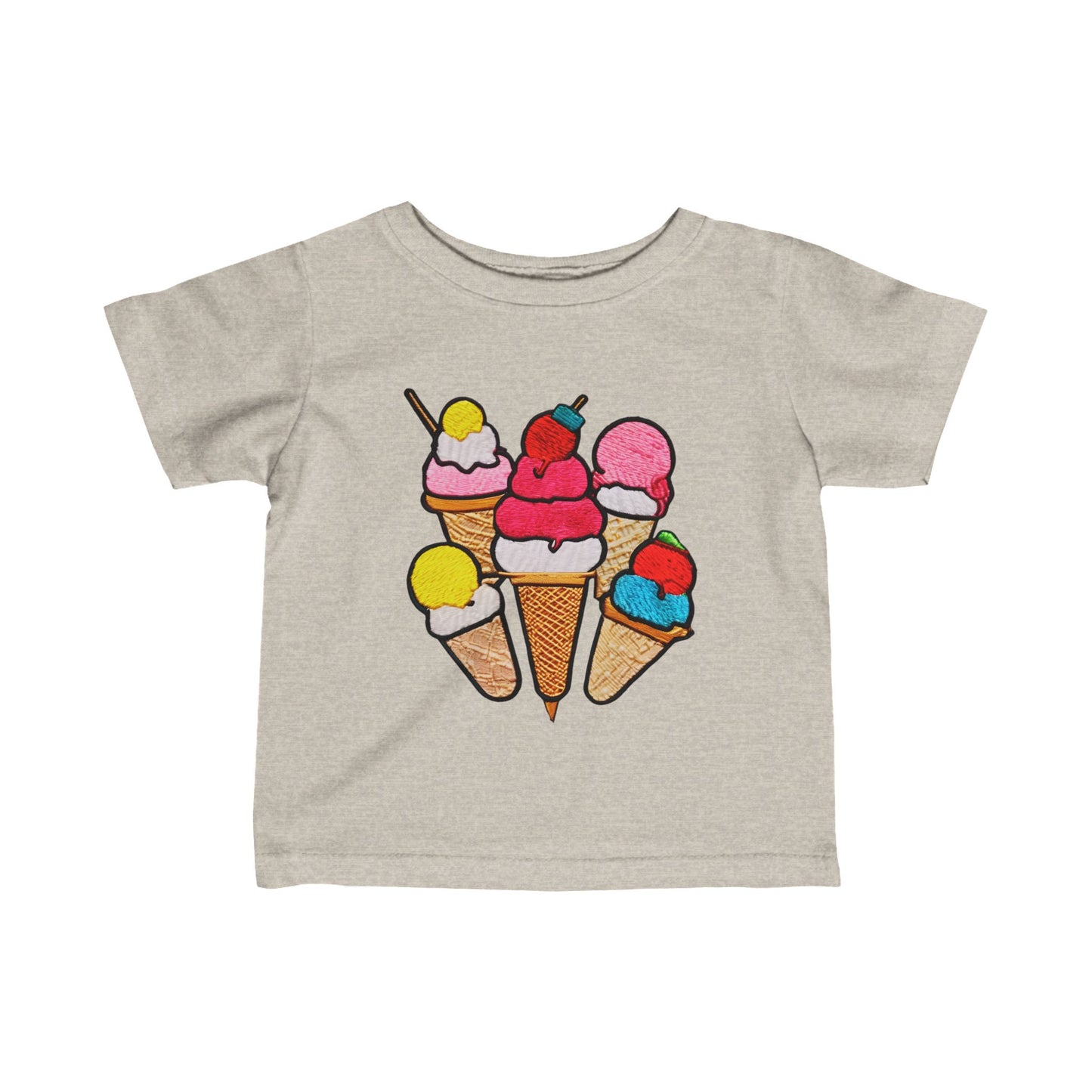 Ice Cream Scoops Infant Fine Jersey Tee