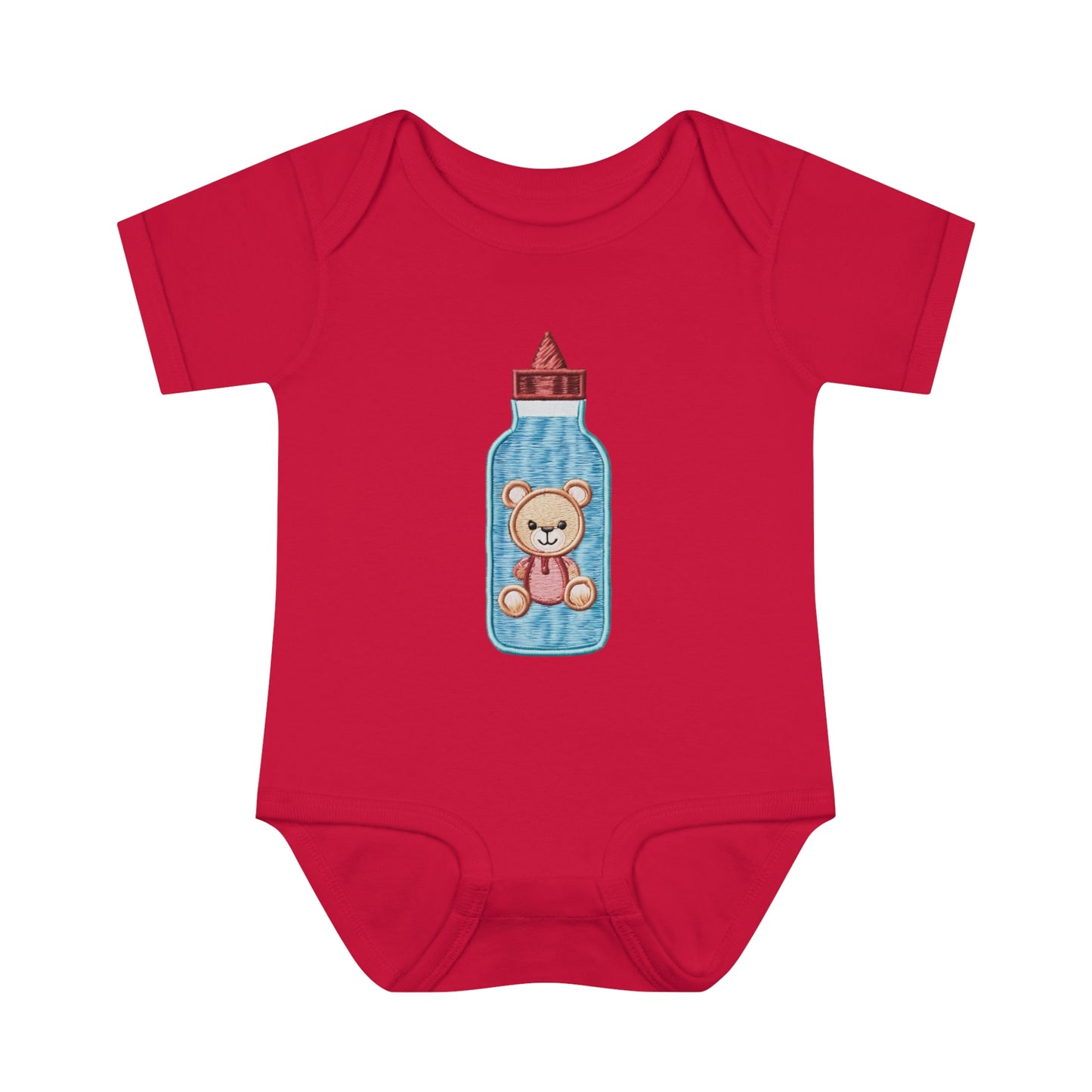 Bottle  One-Piece Design Infant Baby Rib Bodysuit
