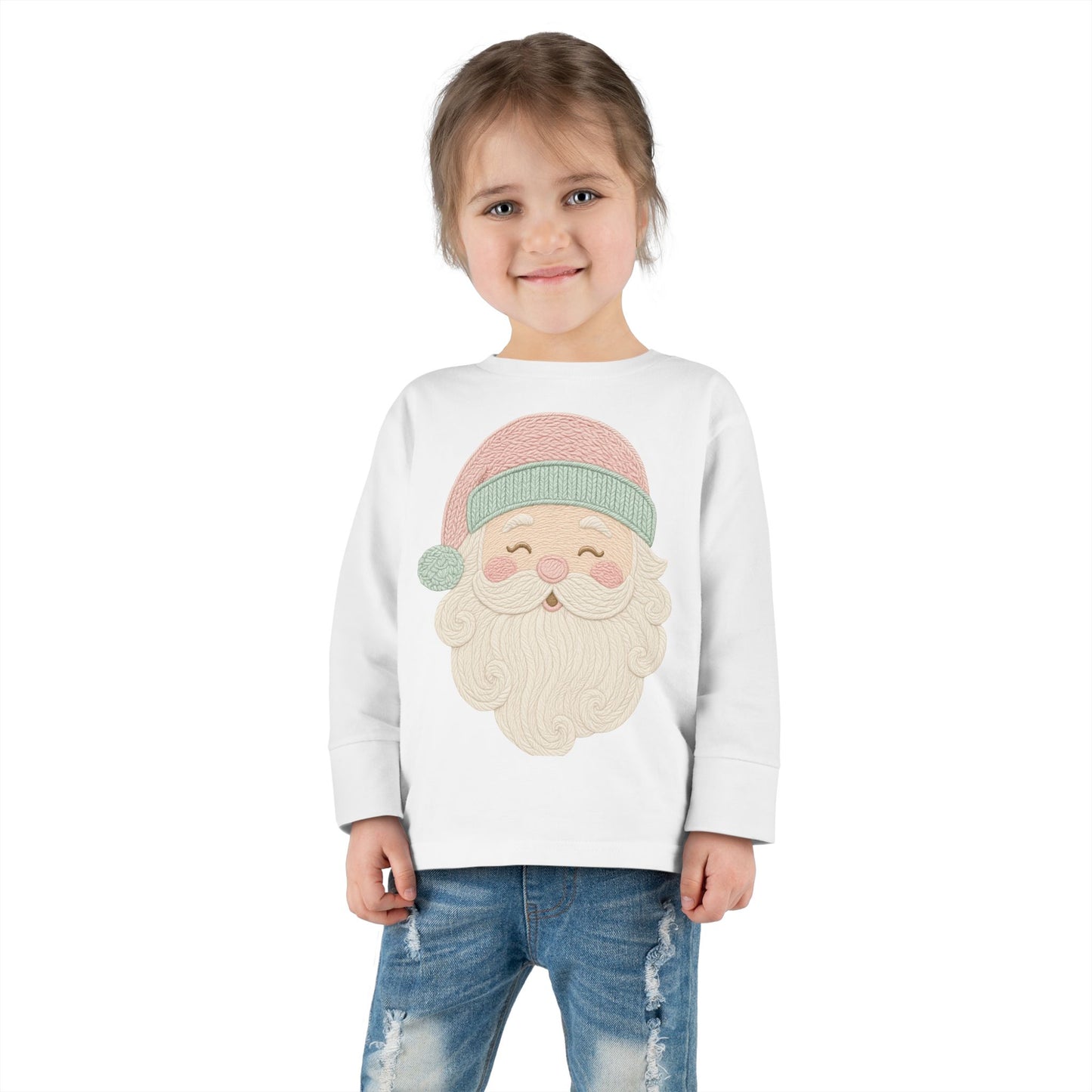 Toddler Christmas Santa Long Sleeve Tee