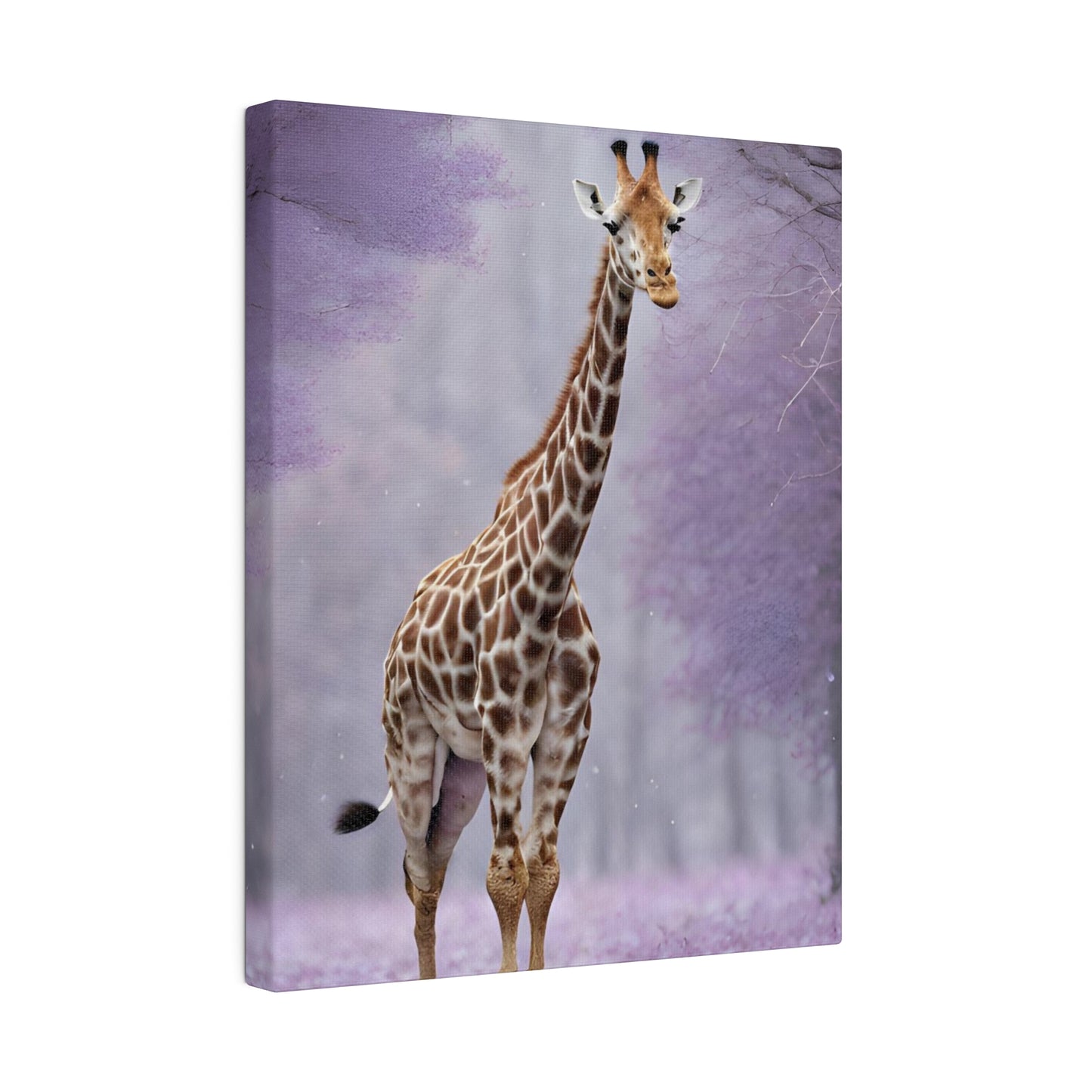 Jungle Giraffe Matte Canvas Art , Stretched 0.75”