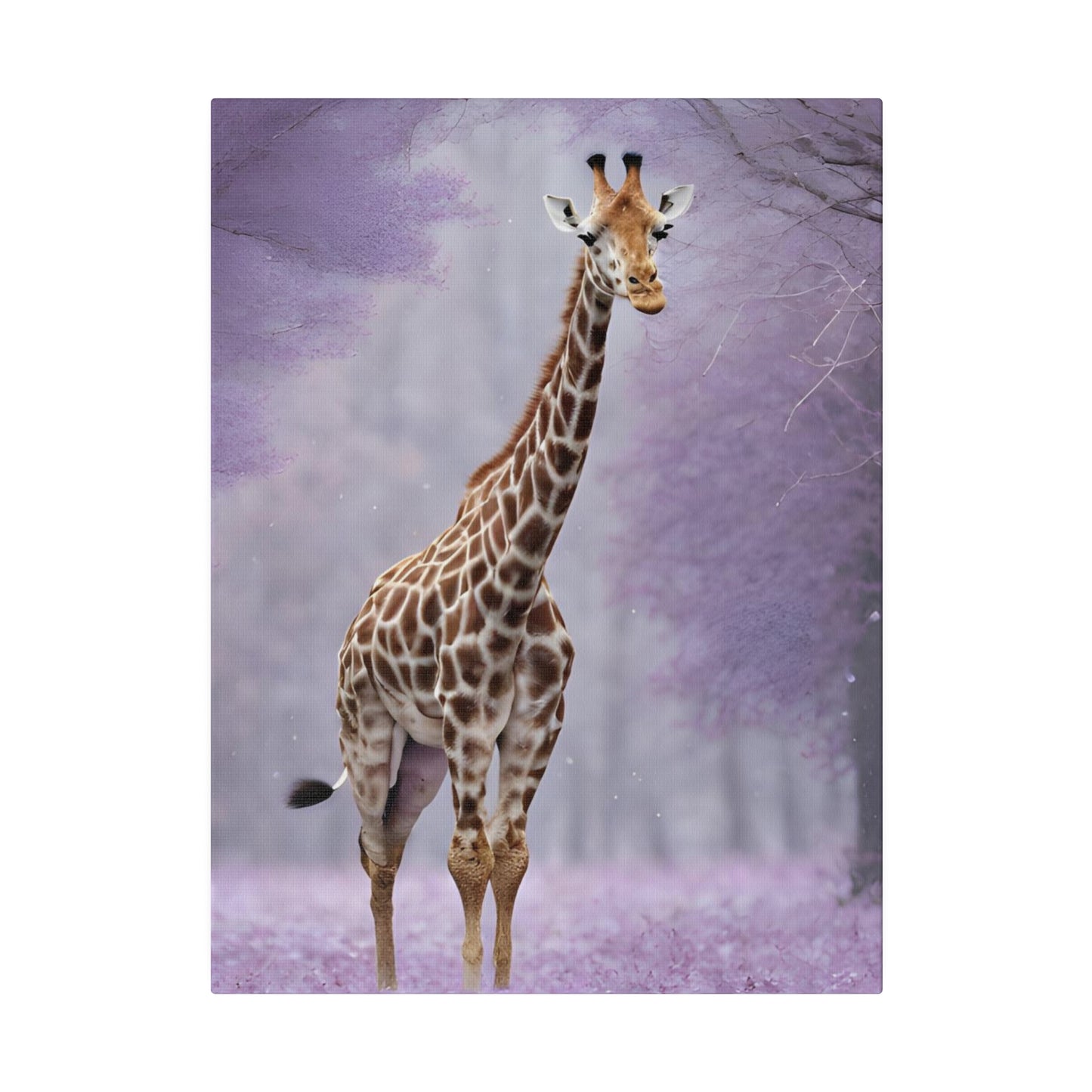 Jungle Giraffe Matte Canvas Art , Stretched 0.75”