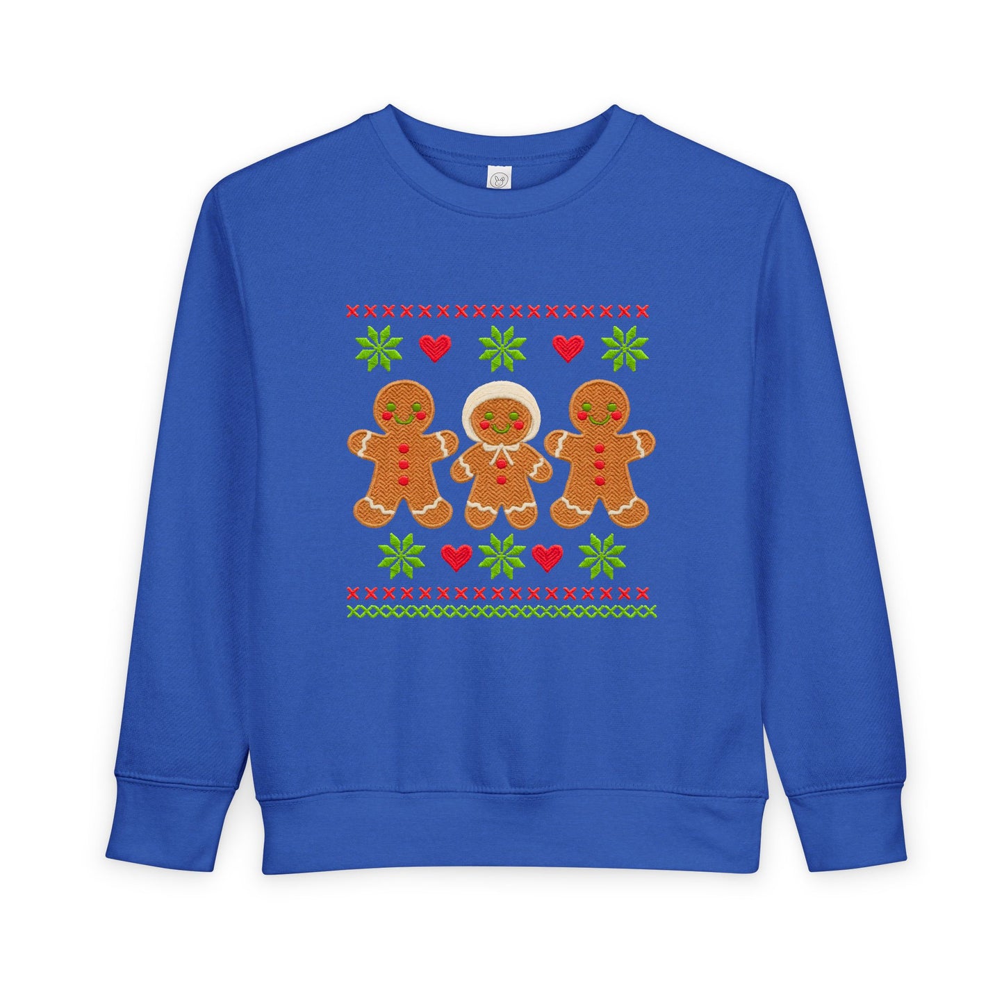 Toddler Sweatshirt - Cute Gingerbread Family Christmas Holiday Crewneck