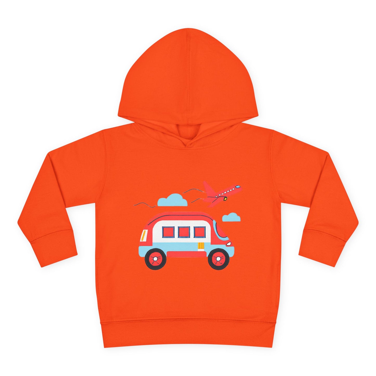 Airplane and Van Fleece Hoodie for Toddlers