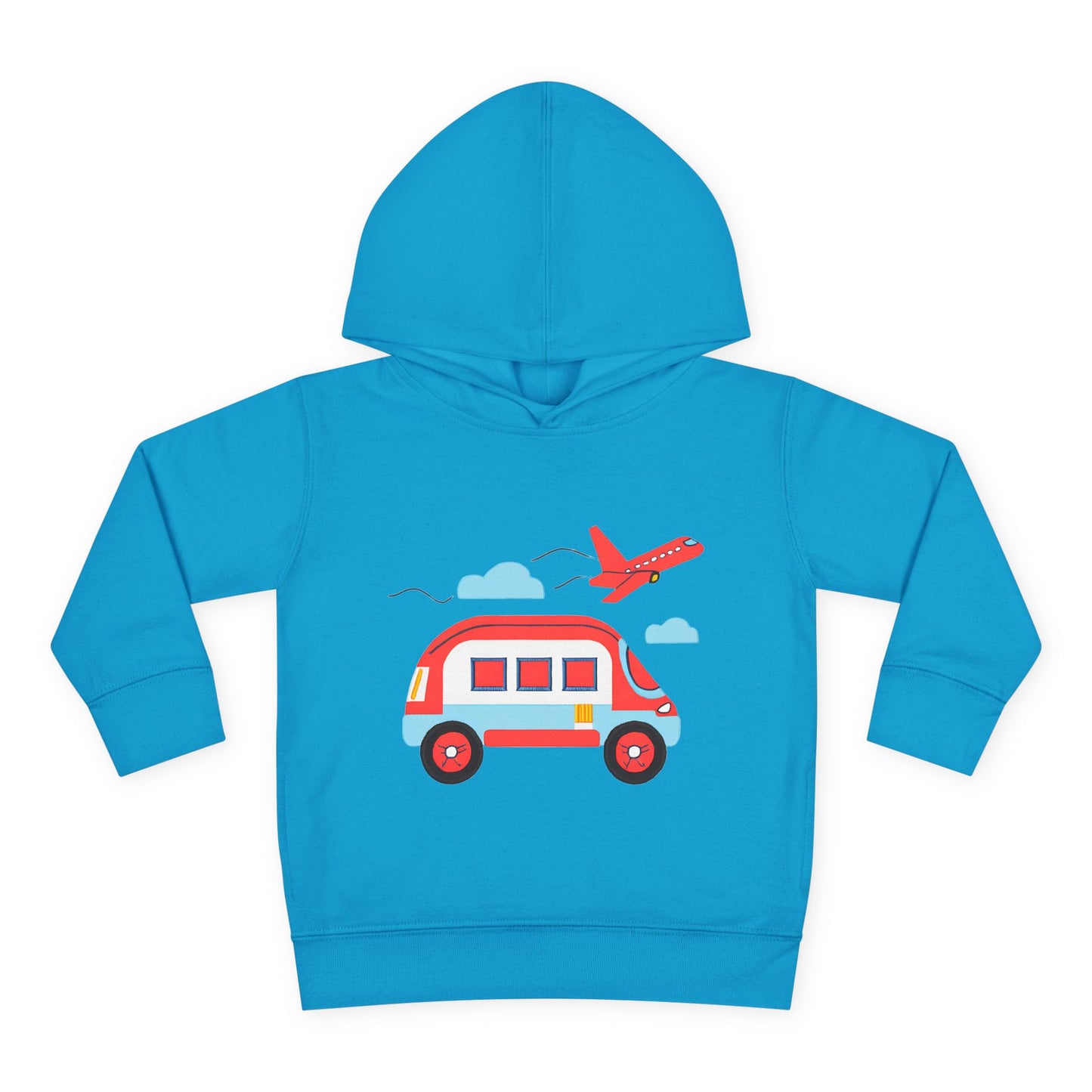 Airplane and Van Fleece Hoodie for Toddlers