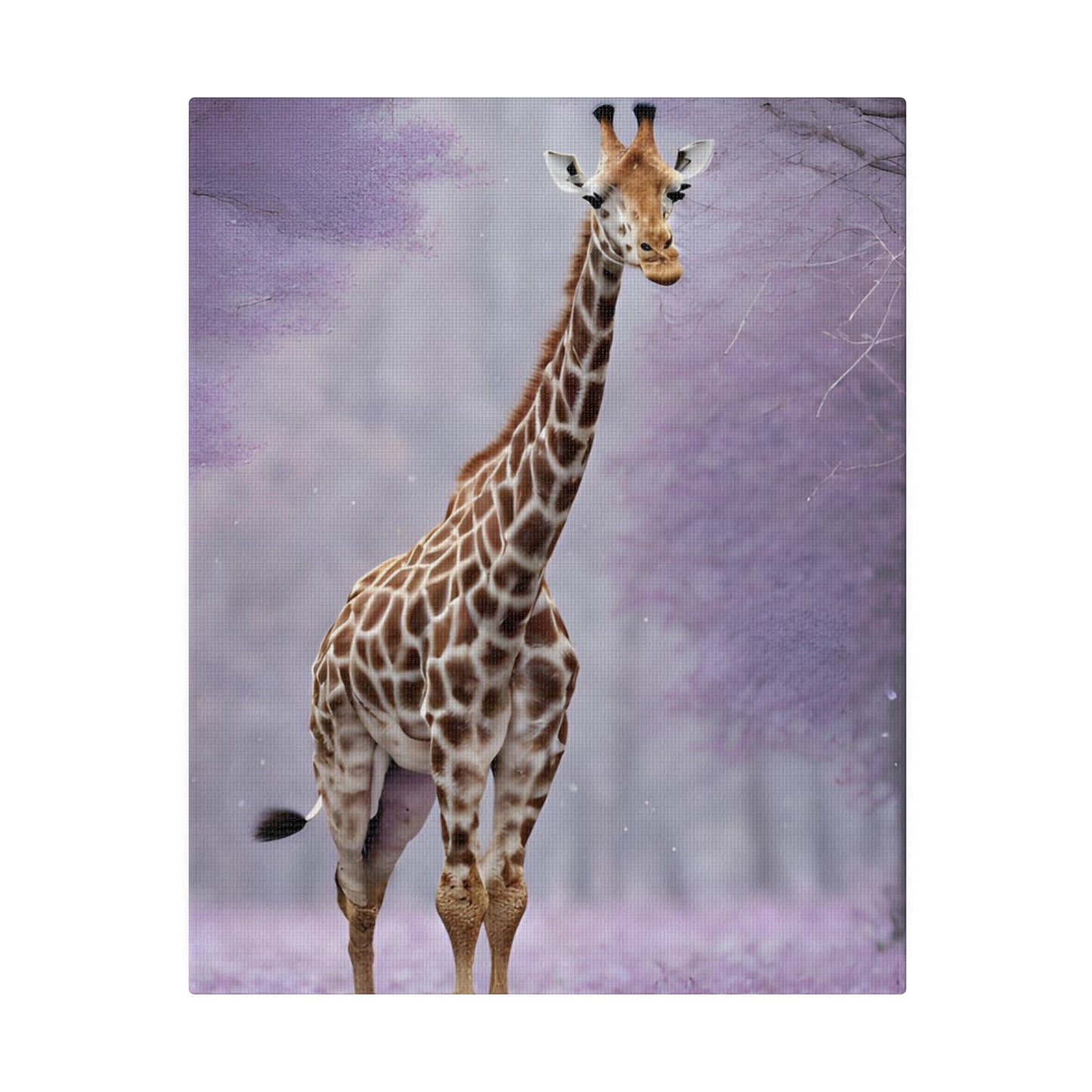 Jungle Giraffe Matte Canvas Art , Stretched 0.75”