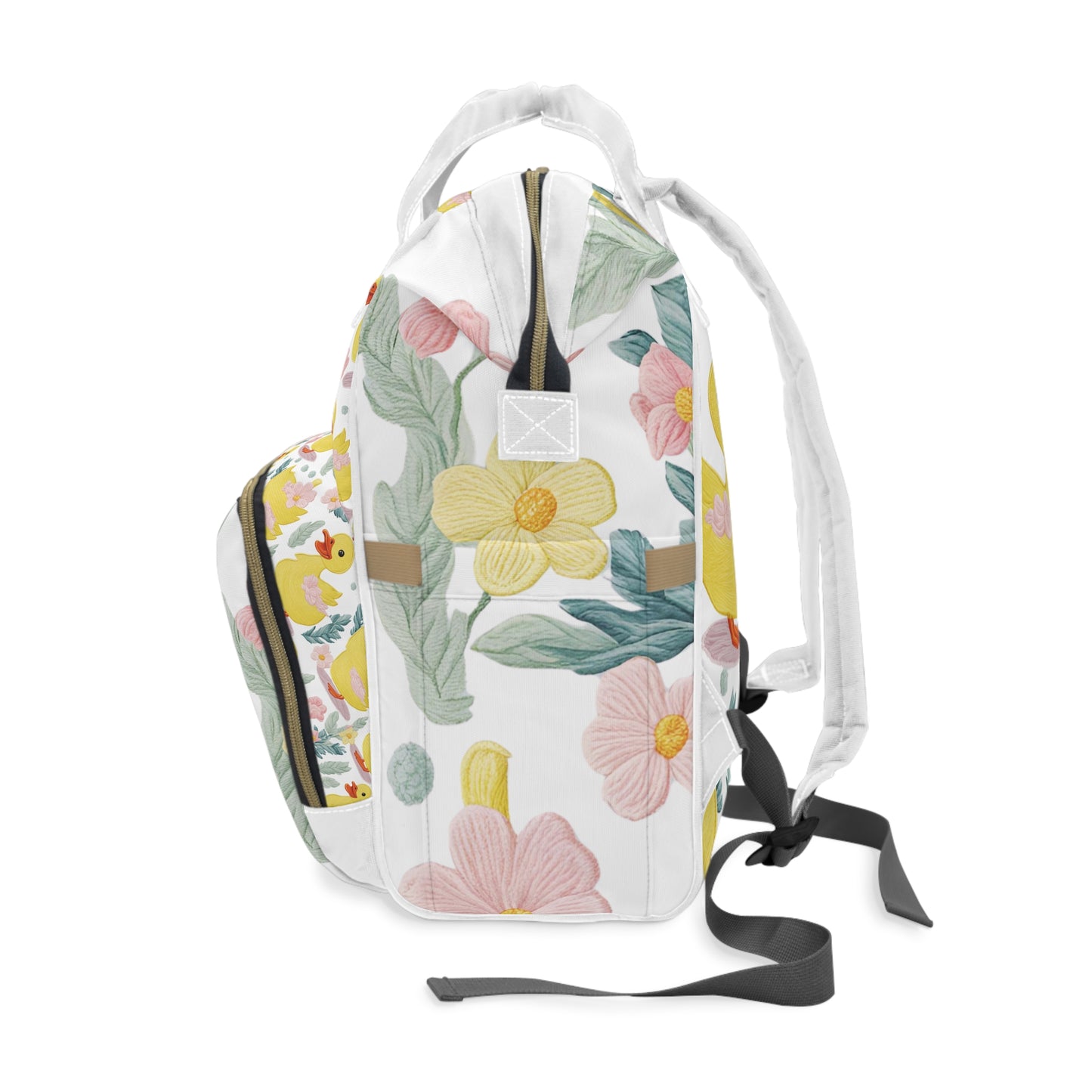 Yellow Ducklings Multifunctional Diaper Backpack