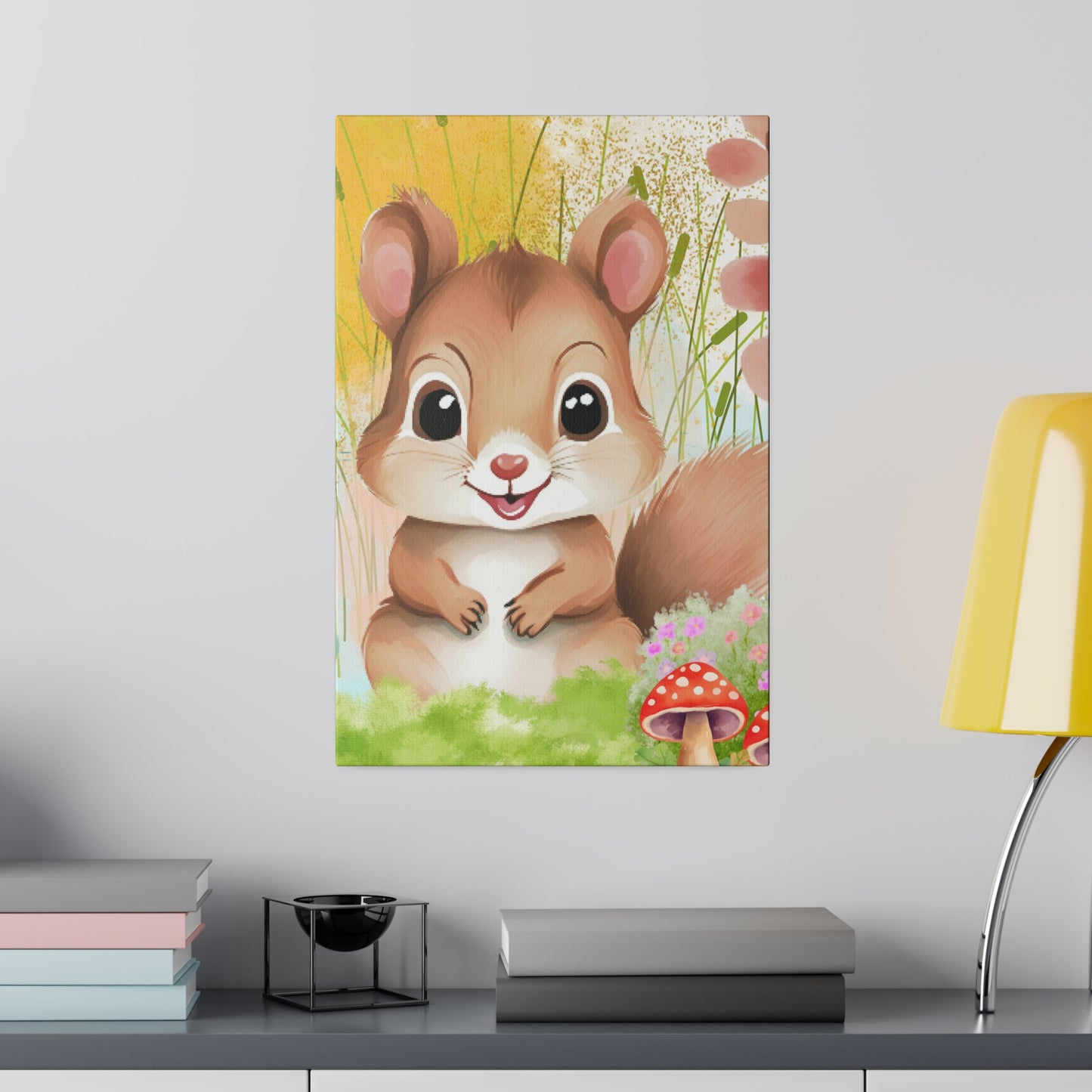 Baby Squirrel Matte Canvas Print, Stretched 0.75”