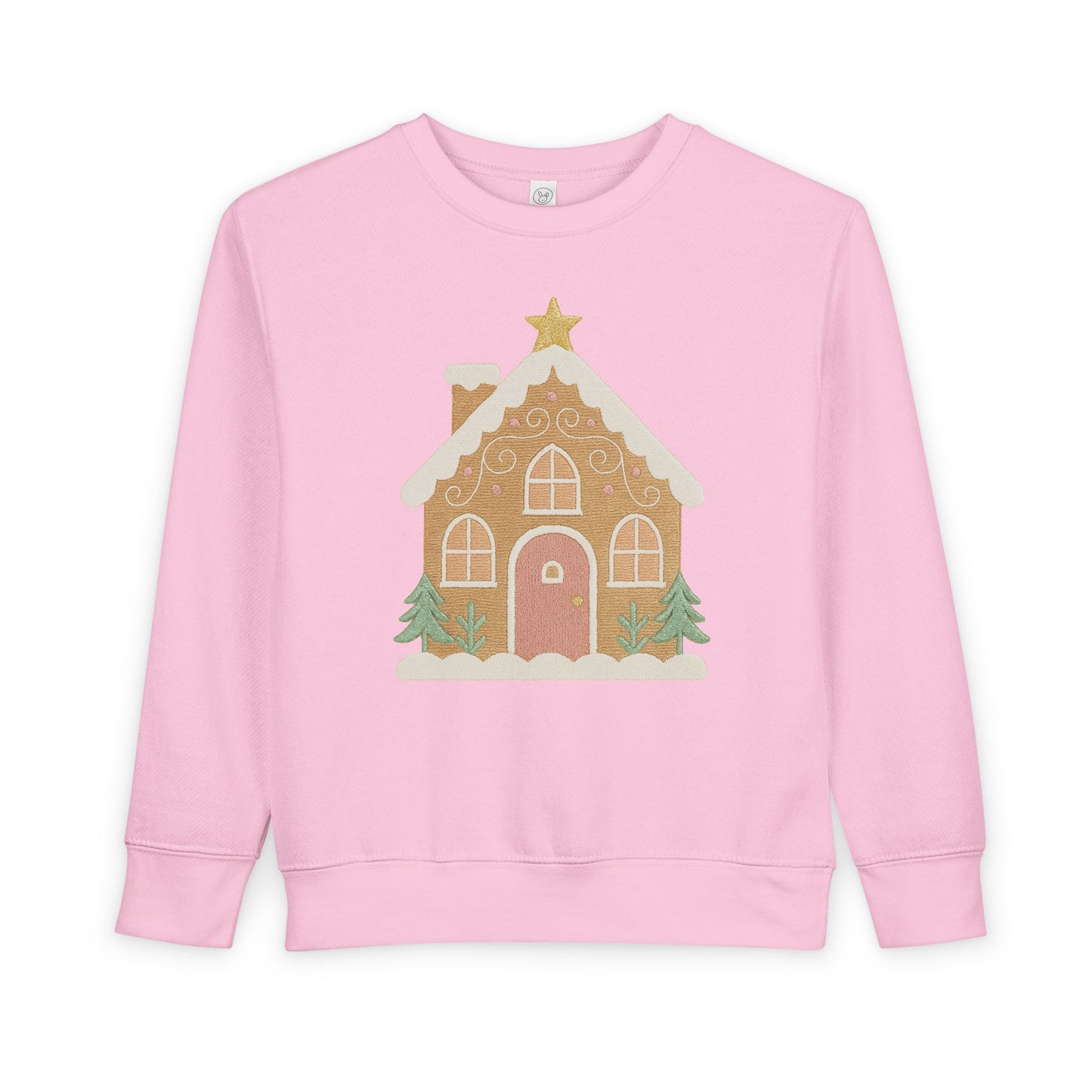Toddler Sweatshirt - Cute Gingerbread House Christmas Pullover for Kids